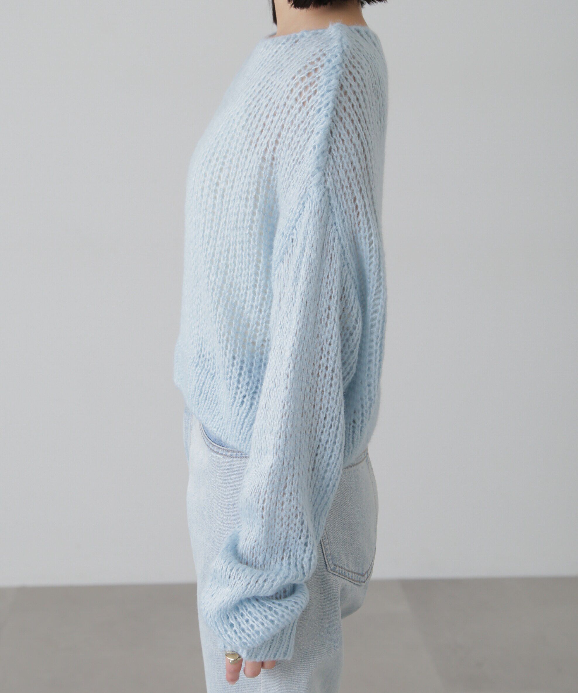  「シアーモヘヤライクニット」|ニット・セーター|