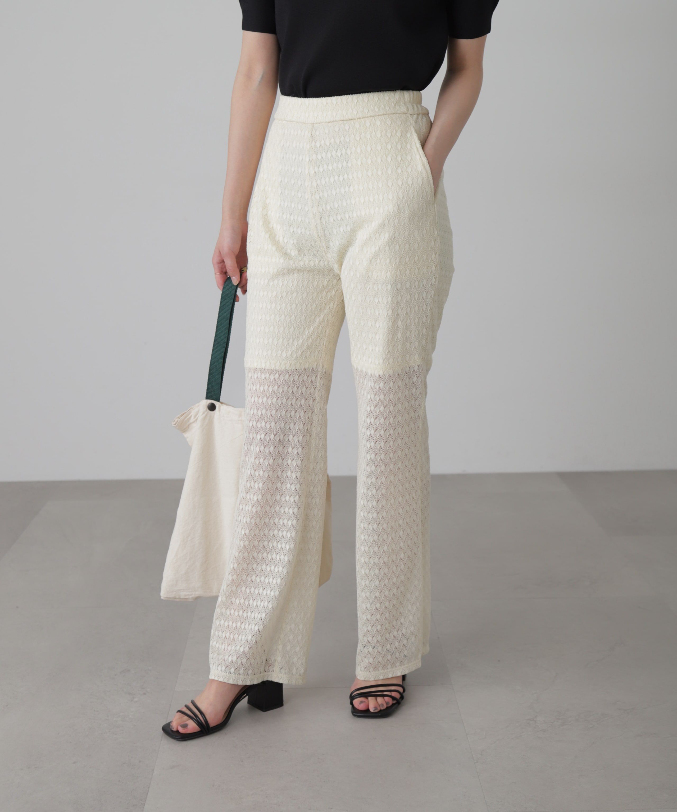  「レースフレアパンツ」|その他|オフ