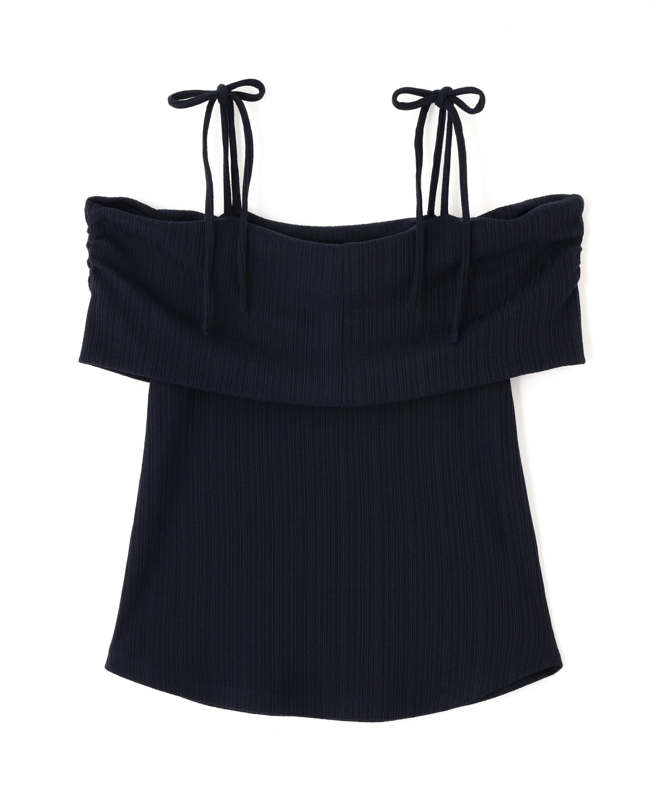  「肩リボンオフショルカットソー」|Tシャツ・カットソー|