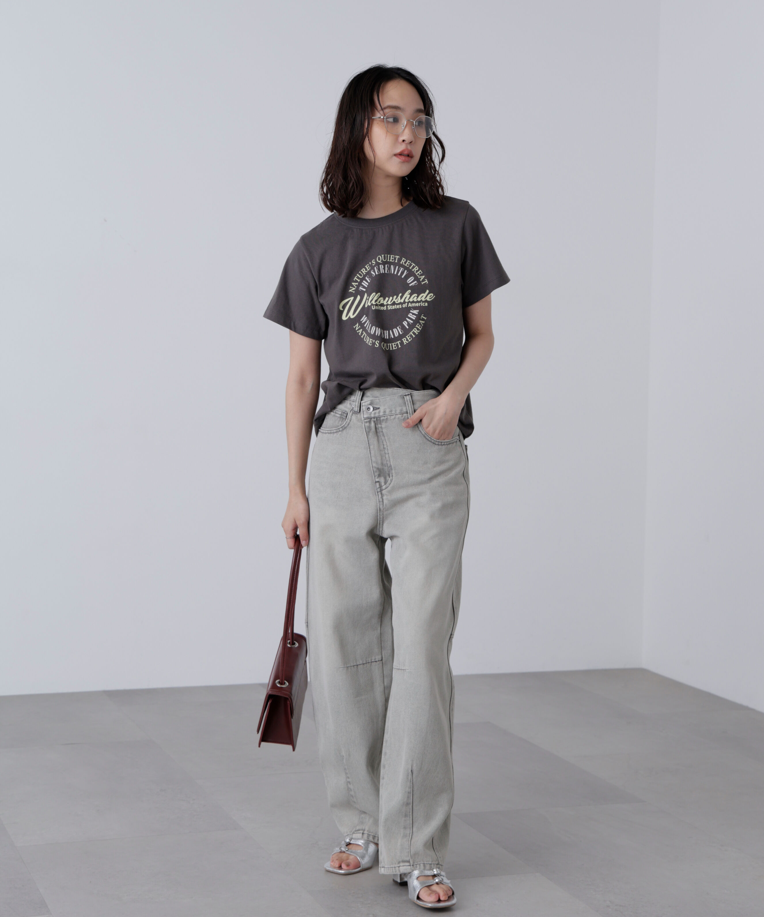  「サークルロゴプリントTシャツ」|Tシャツ・カットソー|