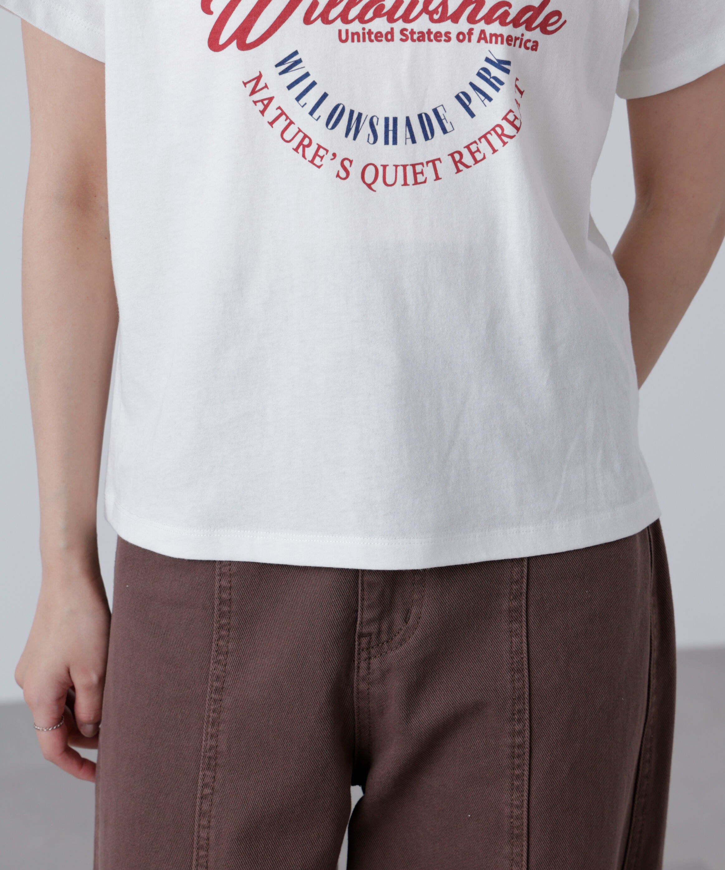  「サークルロゴプリントTシャツ」|Tシャツ・カットソー|