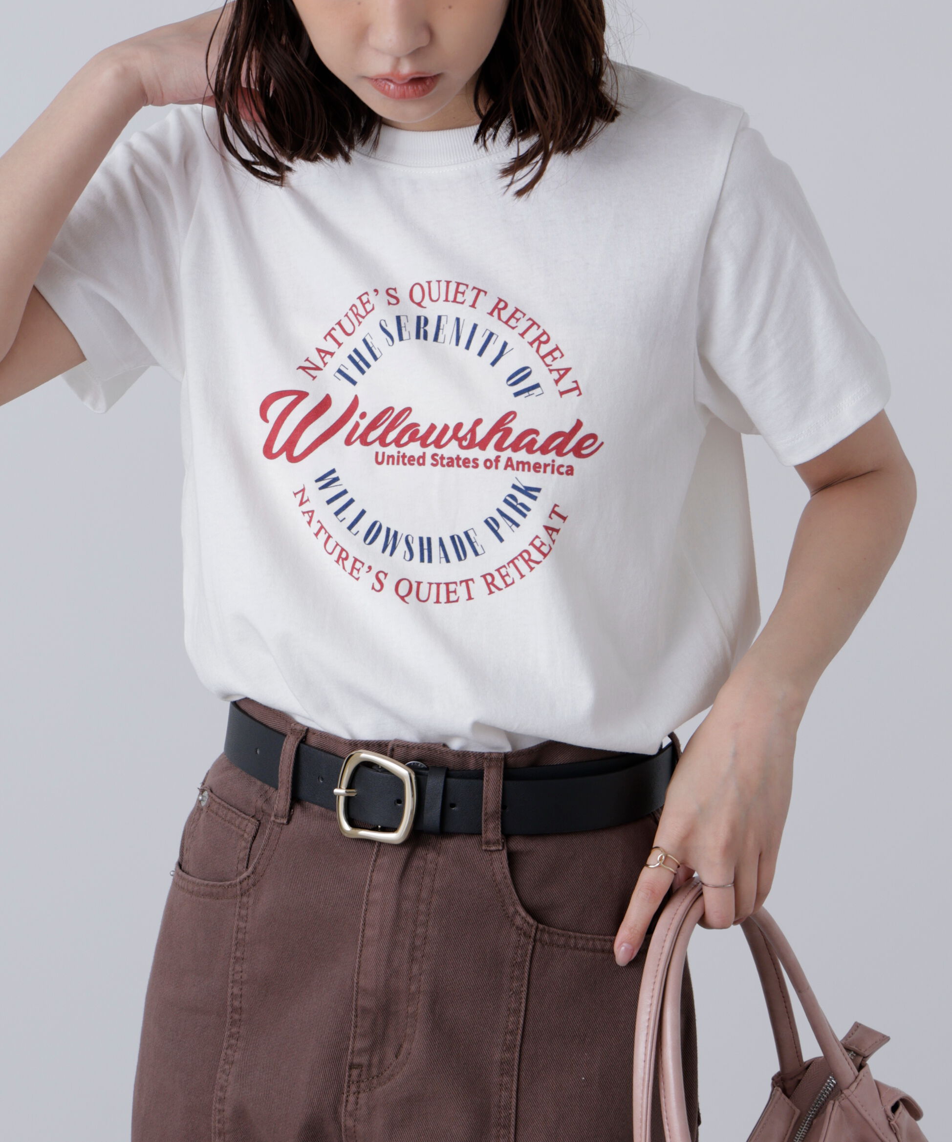  「サークルロゴプリントTシャツ」|Tシャツ・カットソー|