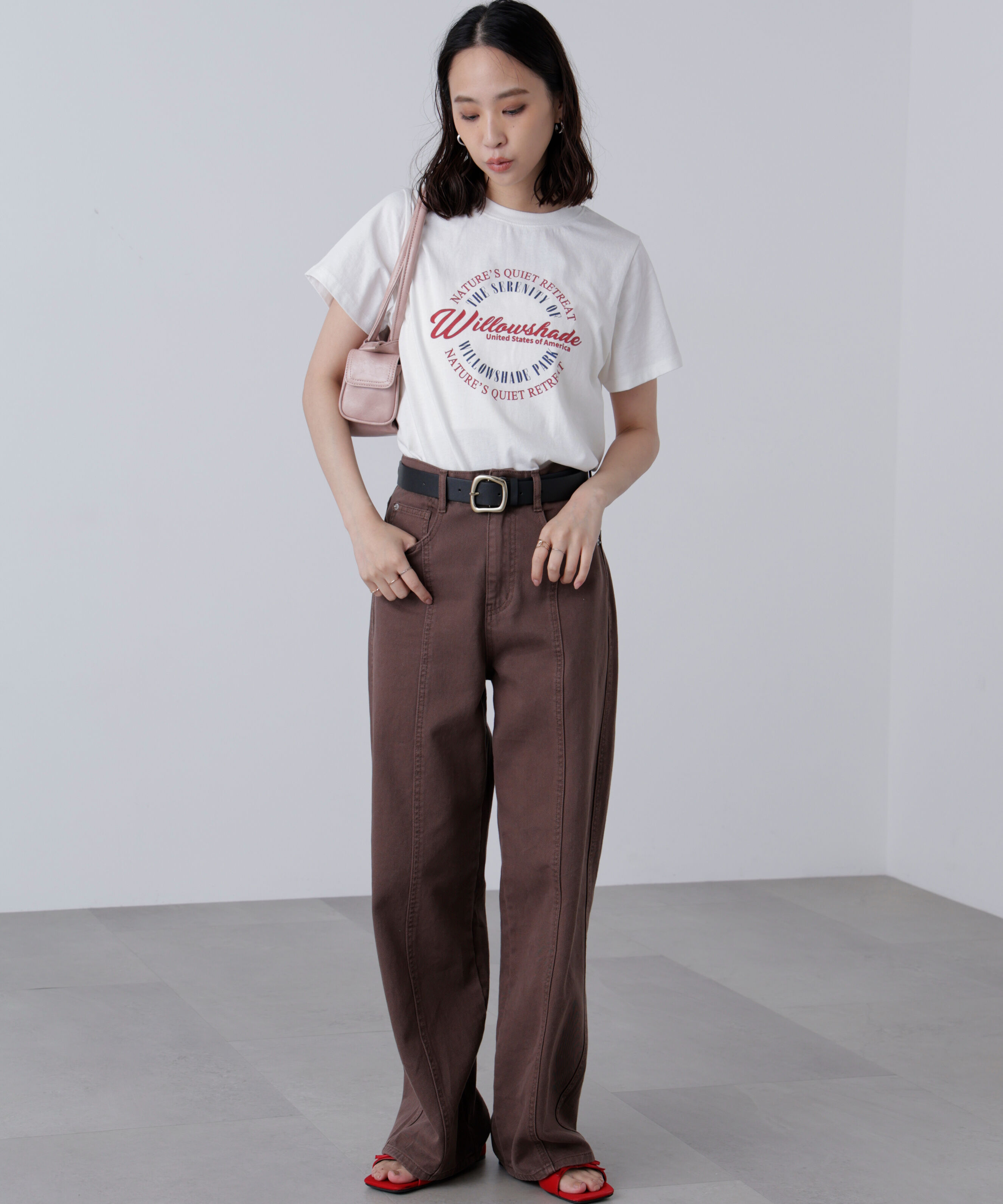  「サークルロゴプリントTシャツ」|Tシャツ・カットソー|