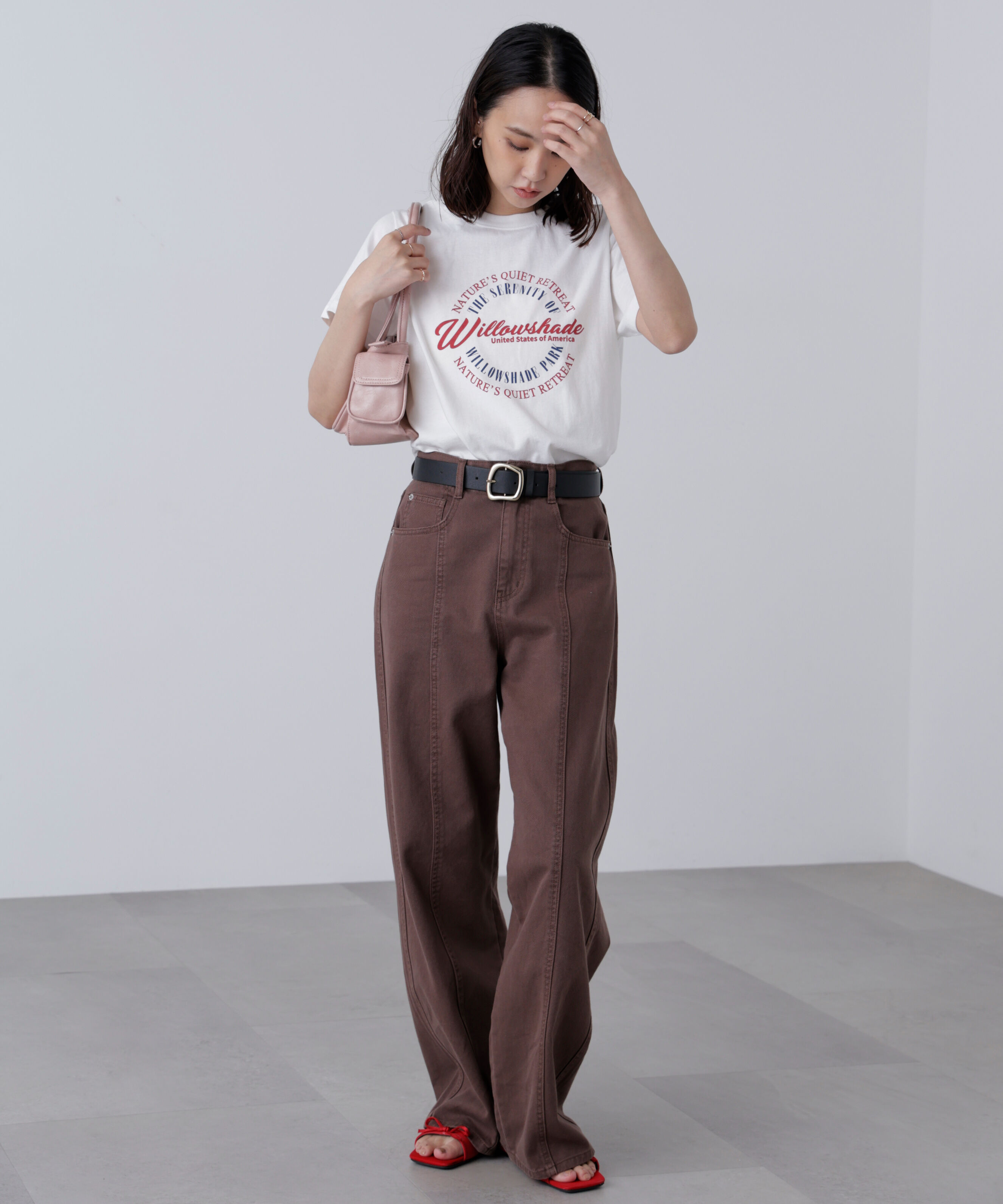  「サークルロゴプリントTシャツ」|Tシャツ・カットソー|