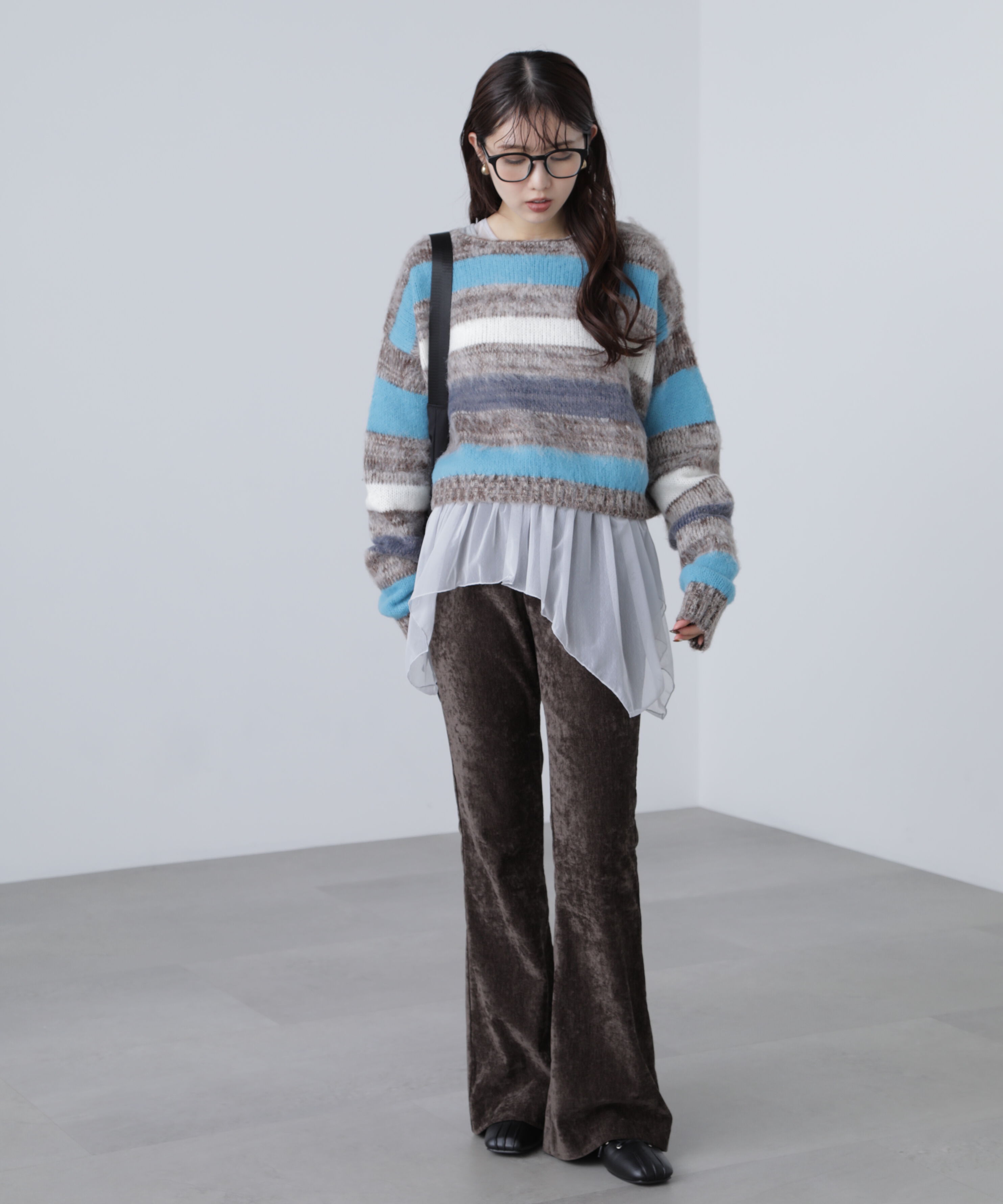  「ベロアフレアレギンスパンツ」|その他|