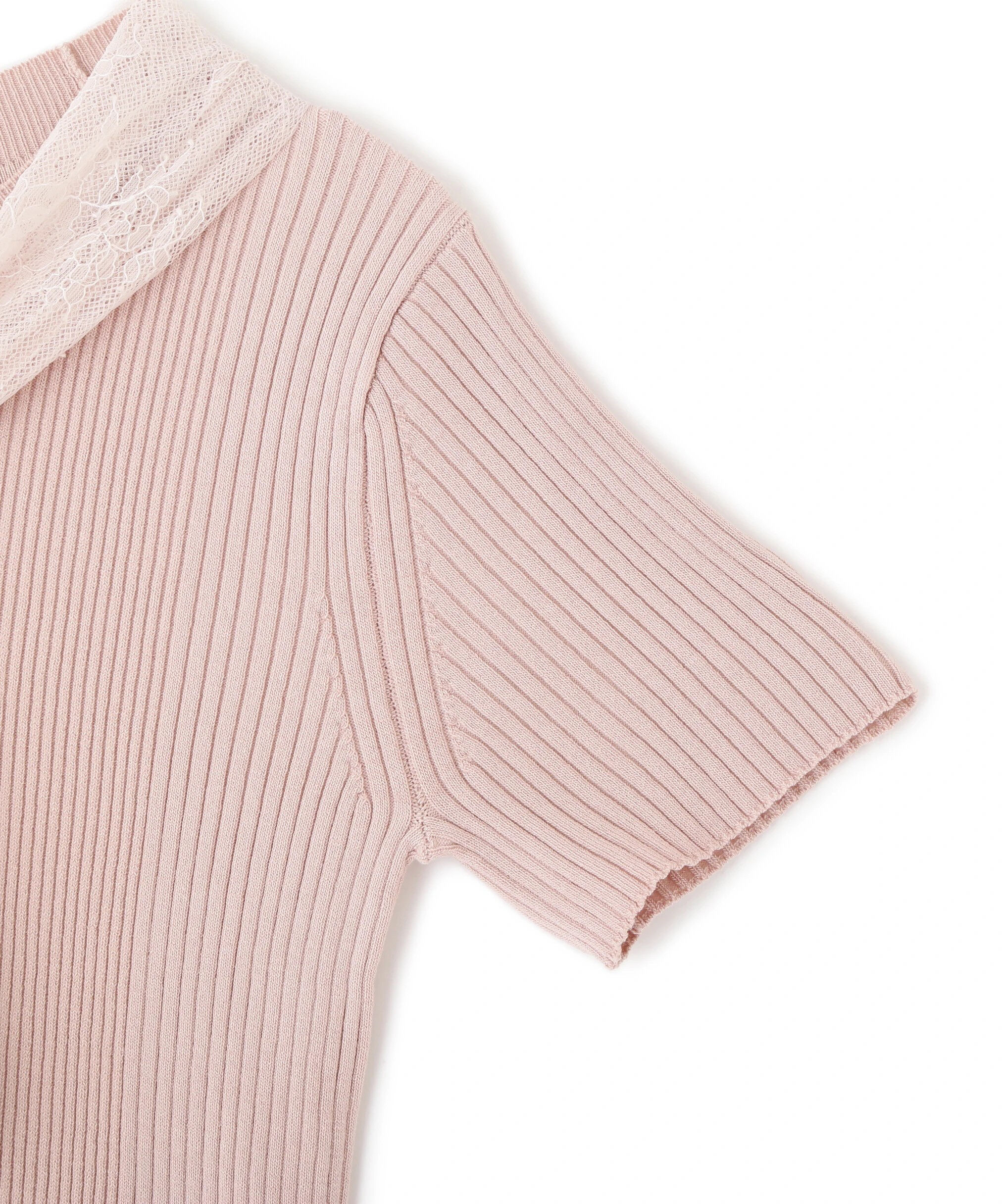  「レーススカーフ付ニットトップス」|ニット・セーター|