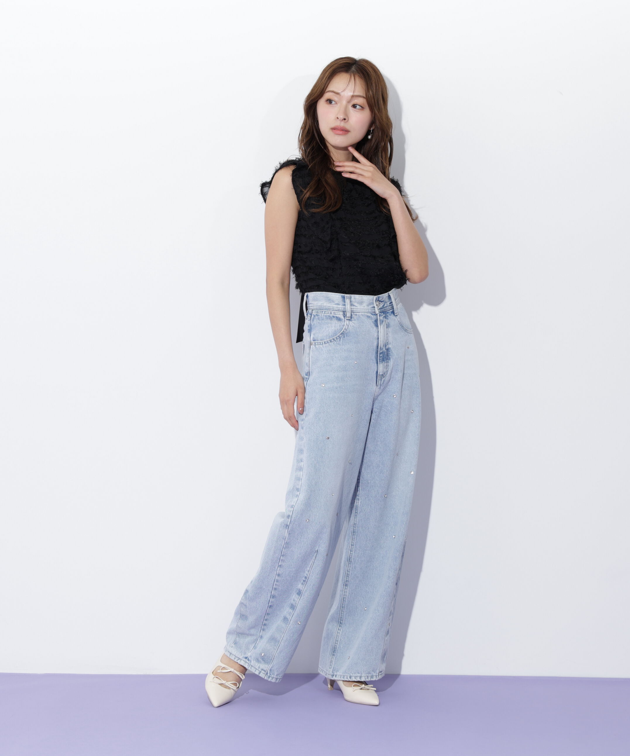  「フェザーチェックブラウス」|シャツ・ブラウス|