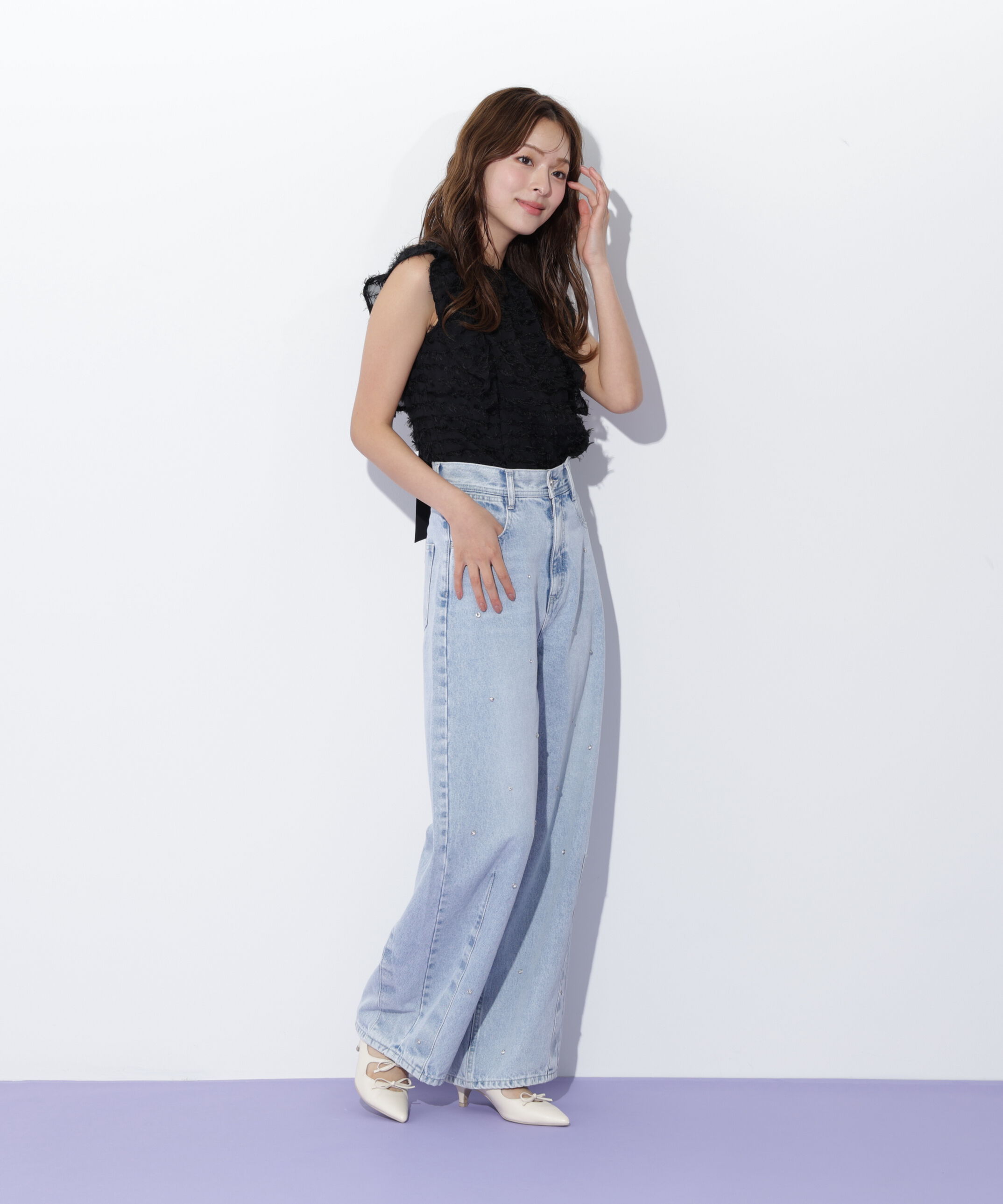  「フェザーチェックブラウス」|シャツ・ブラウス|