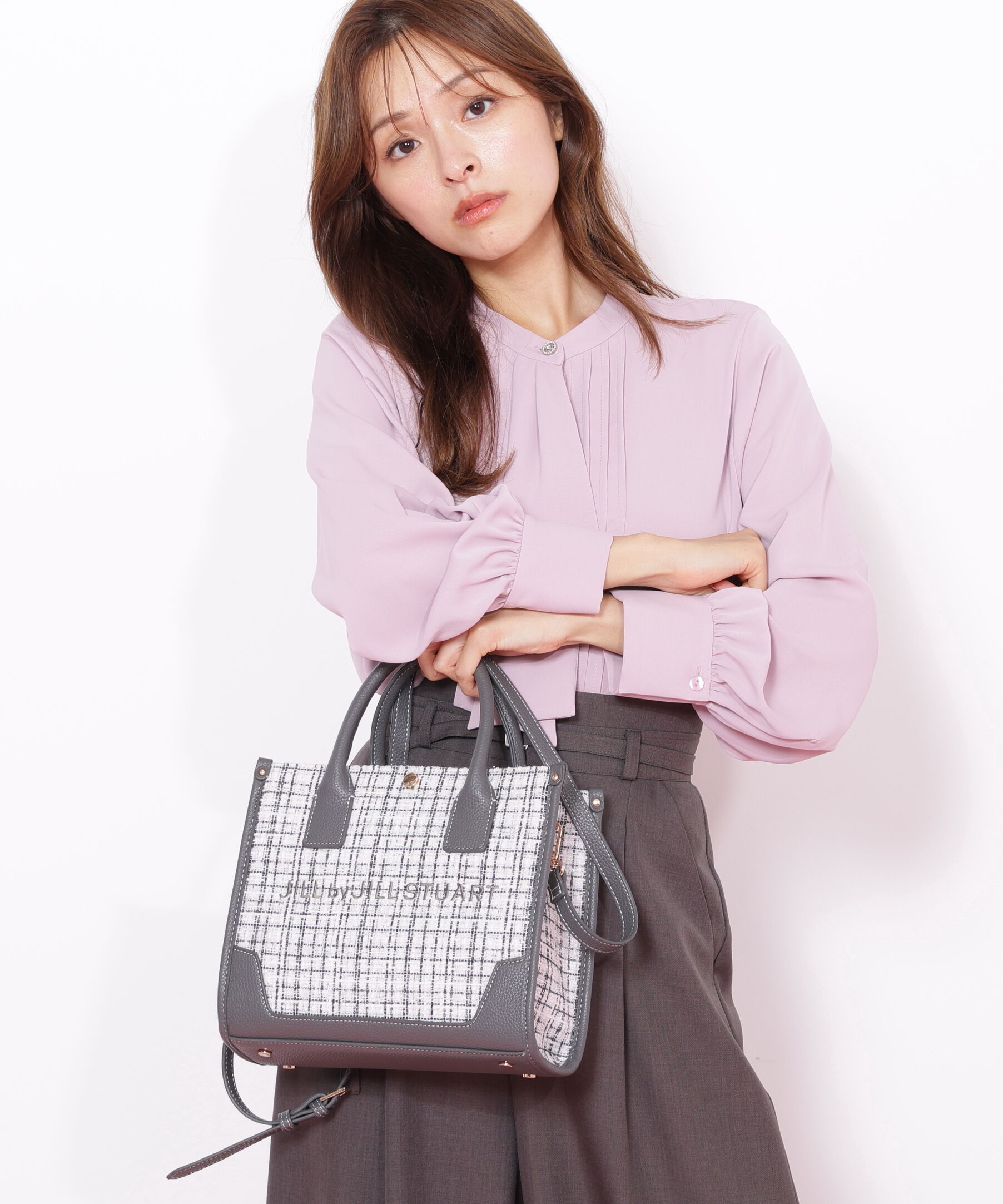  「＜WEB限定カラーあり＞ツイードショルダートート」|その他|