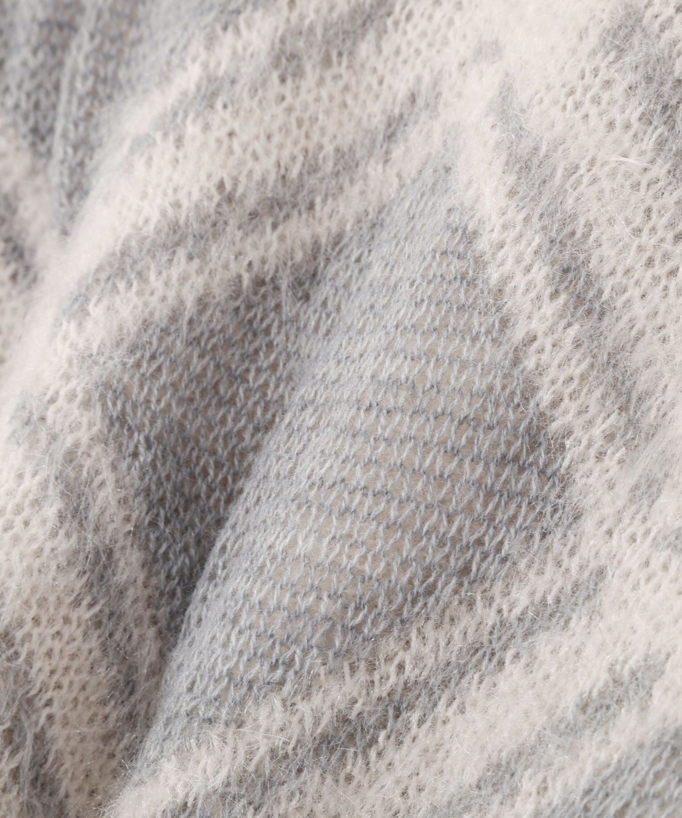 PROPORTION BODY DRESSING「ヘアリーチェックニット  25AW 」|ニット・セーター|