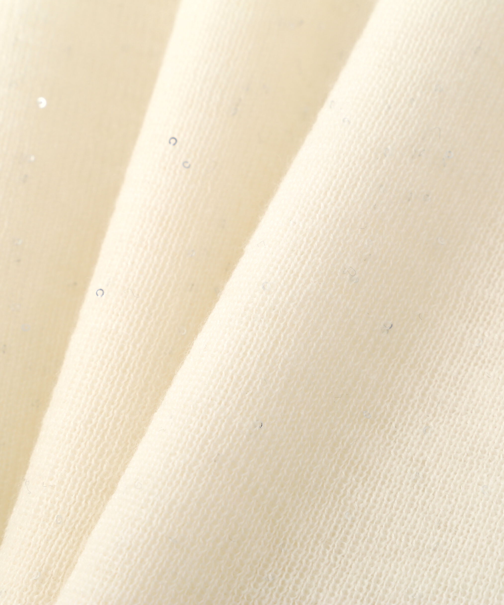  「◆スパンコールシアーモックネックプルオーバー」|ニット・セーター|