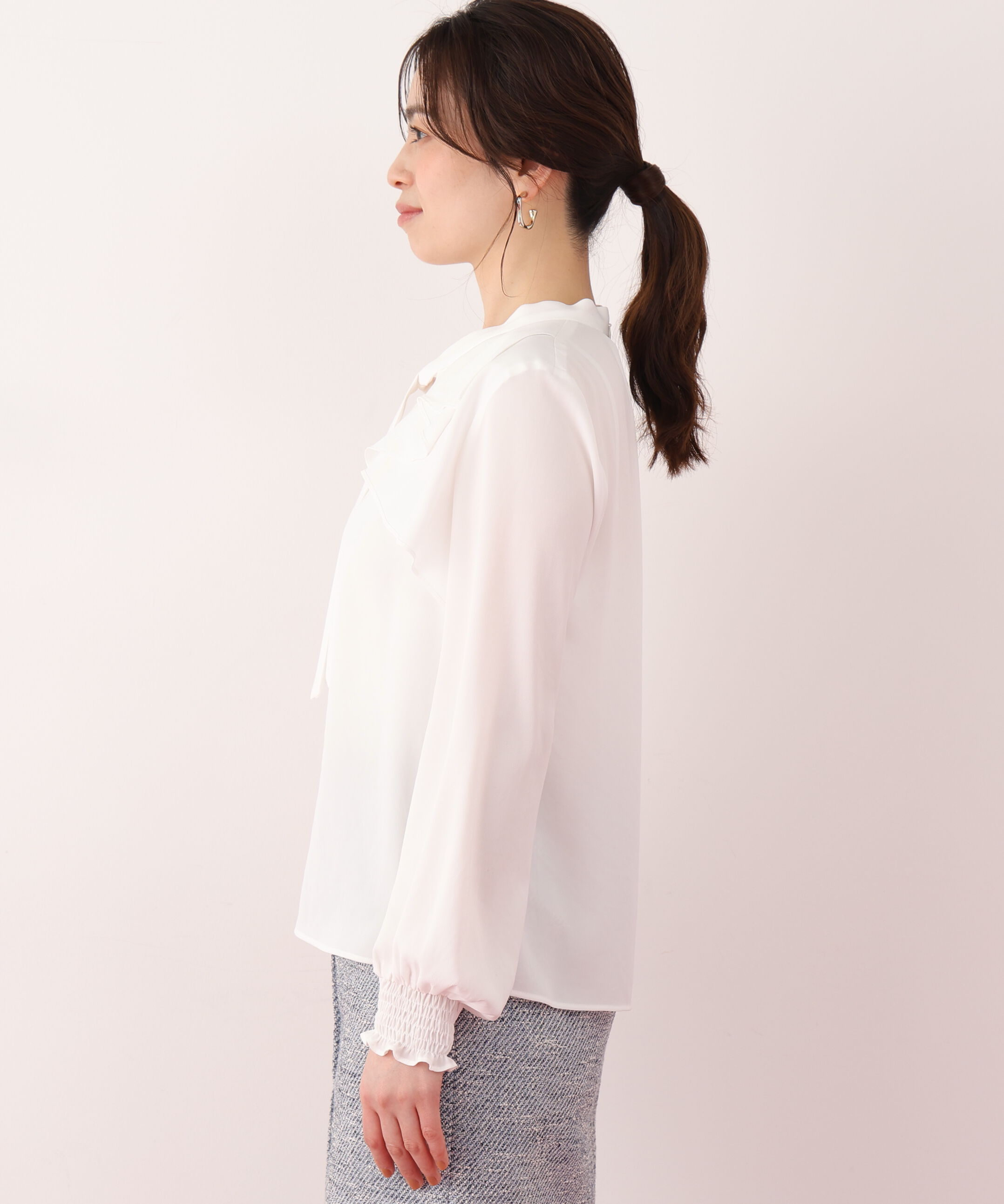  「ラッフルボウタイブラウス」|シャツ・ブラウス|