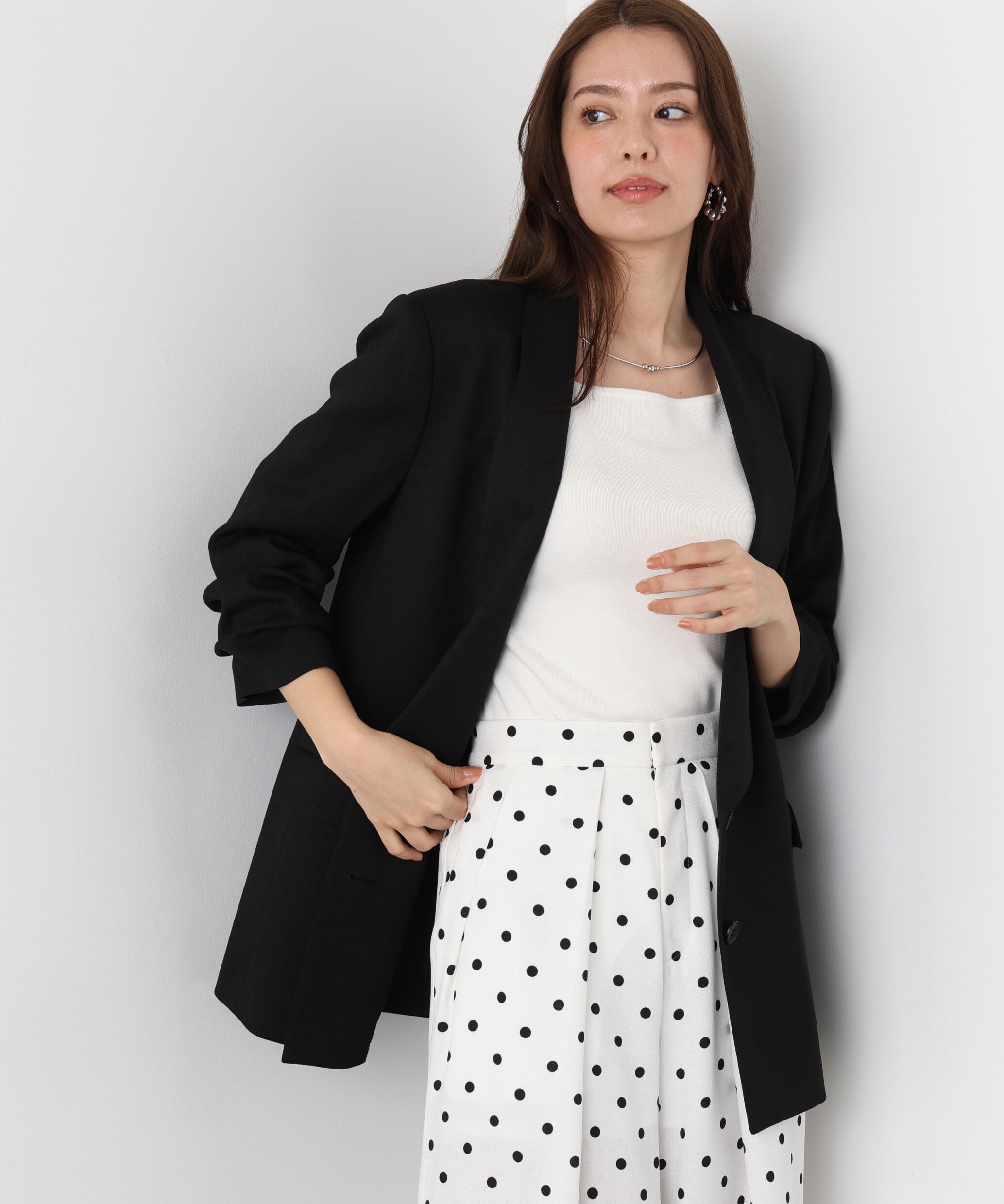  「ショールカラーロングジャケット」|その他|