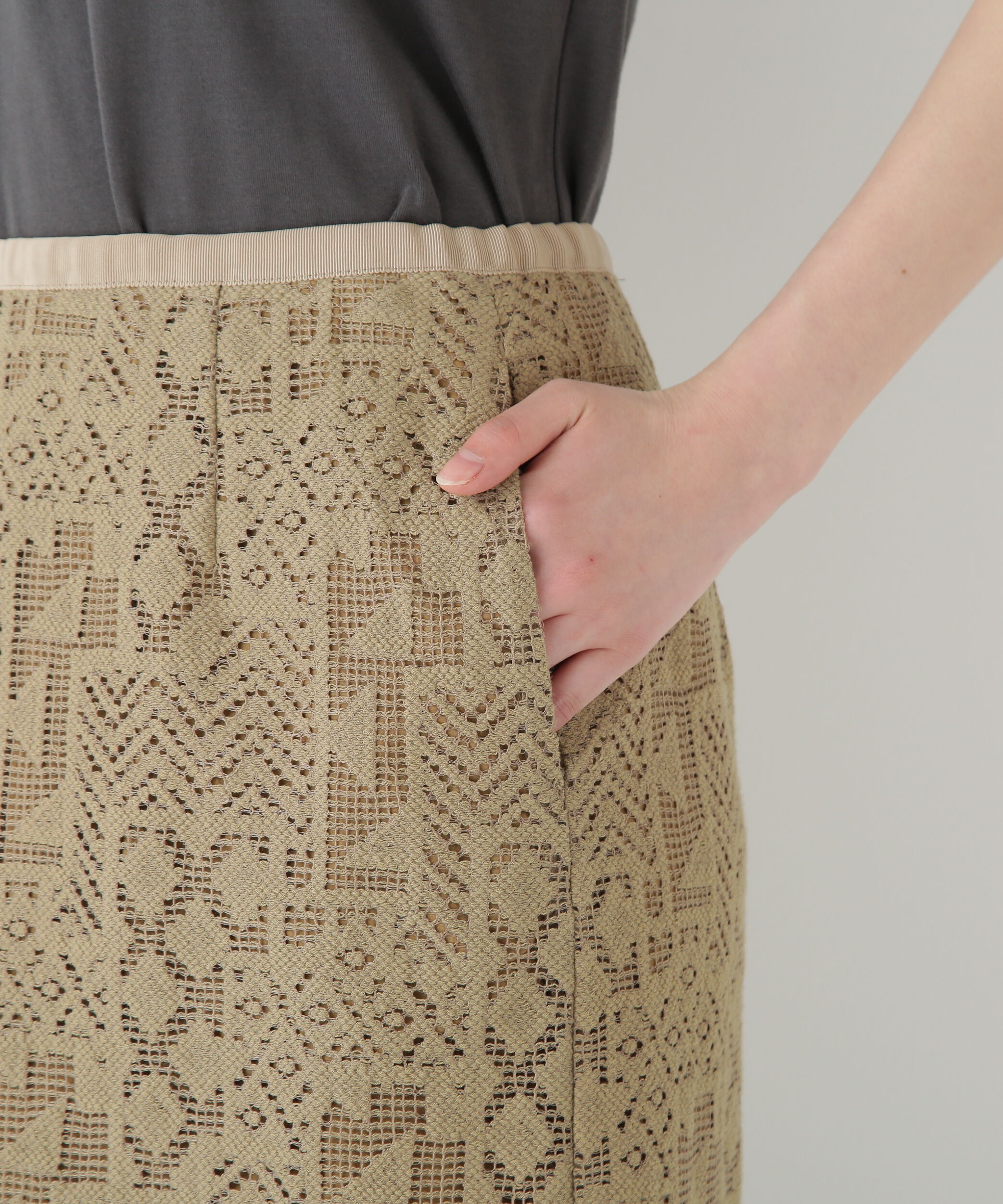  「◆ジオメトリックレーススカート」|スカート|