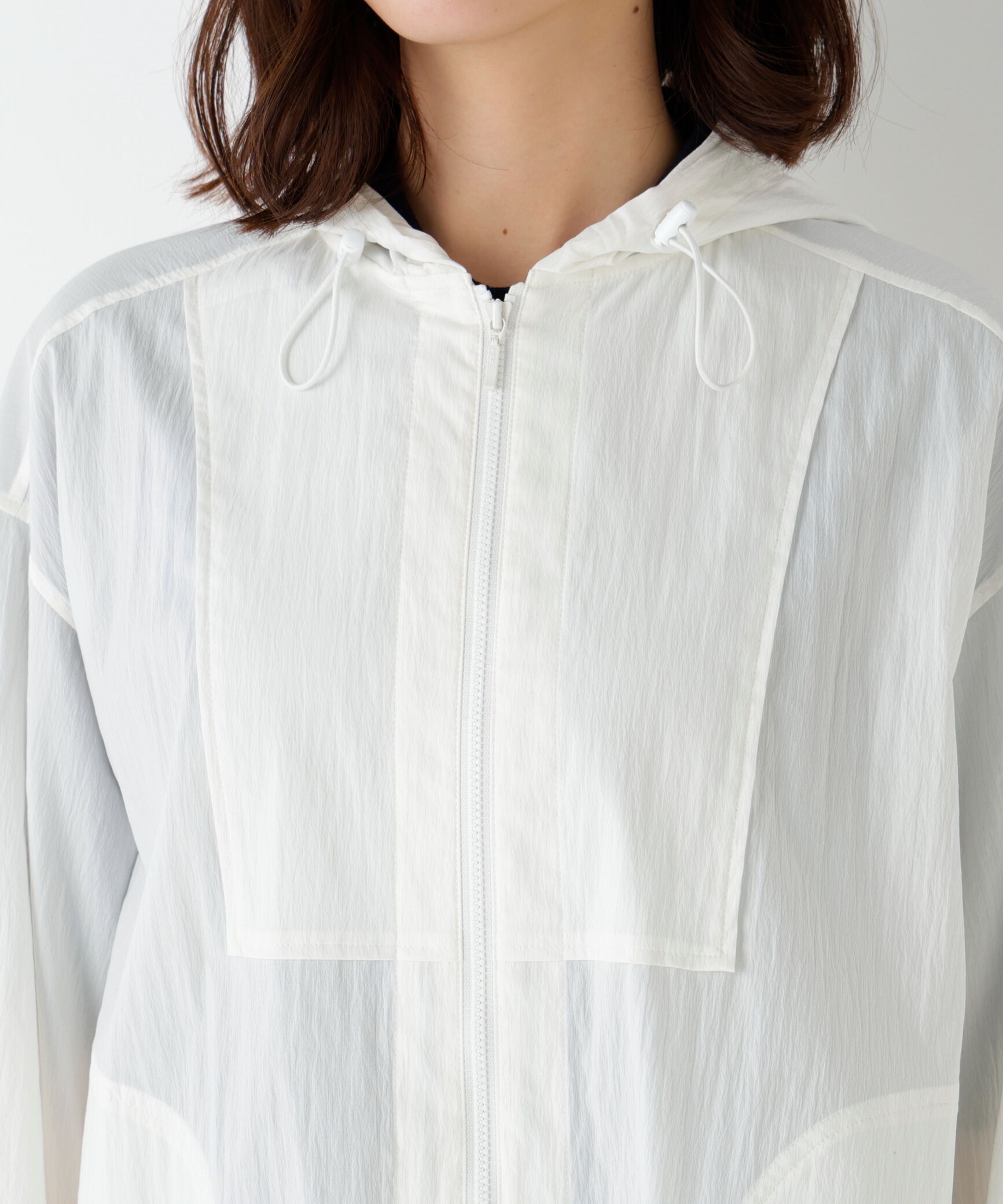  「◆《ウォッシャブル》シアーアノラックフーディーブルゾン」|ブルゾン・スタジャン|