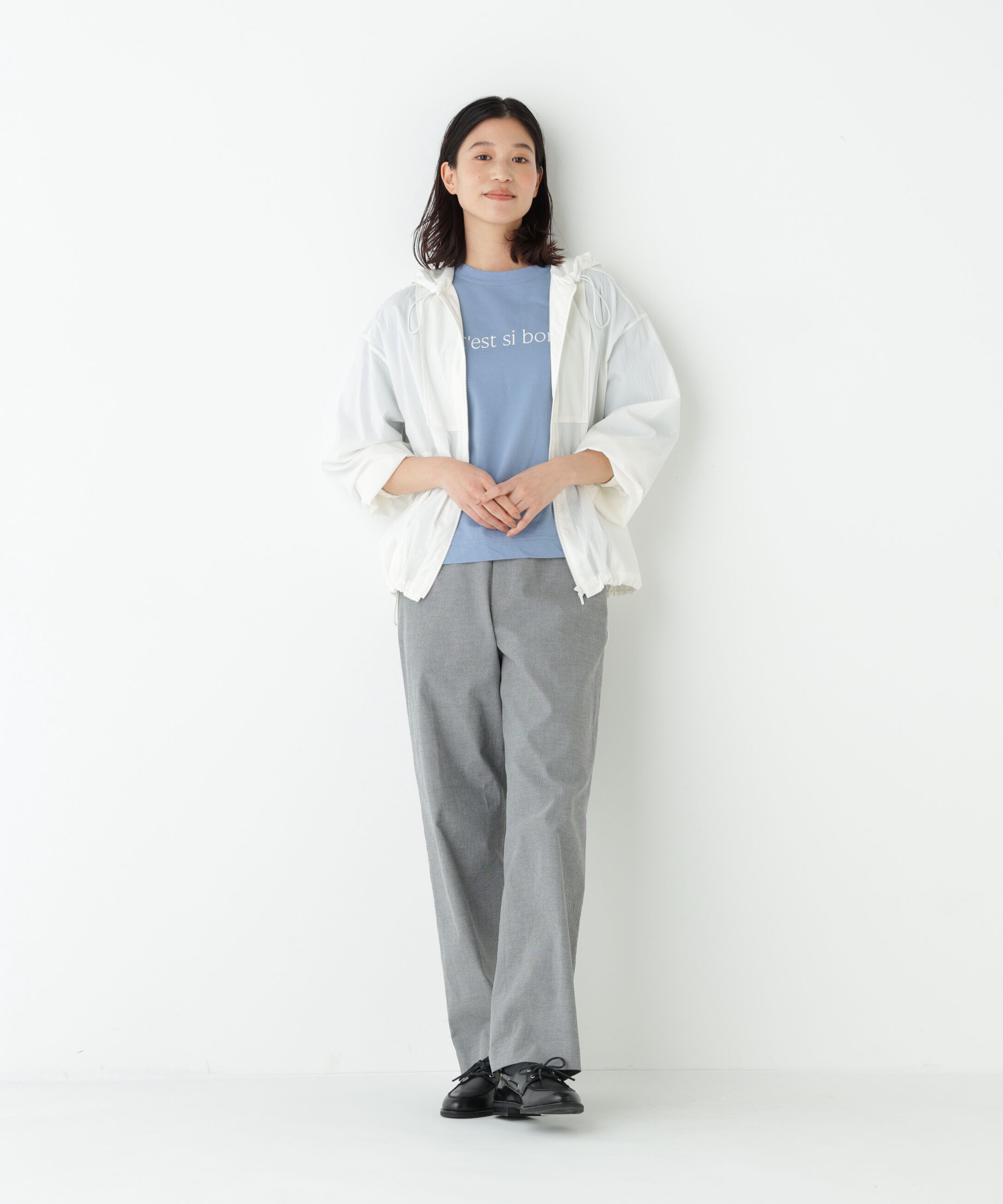  「◆《ウォッシャブル》シアーアノラックフーディーブルゾン」|ブルゾン・スタジャン|