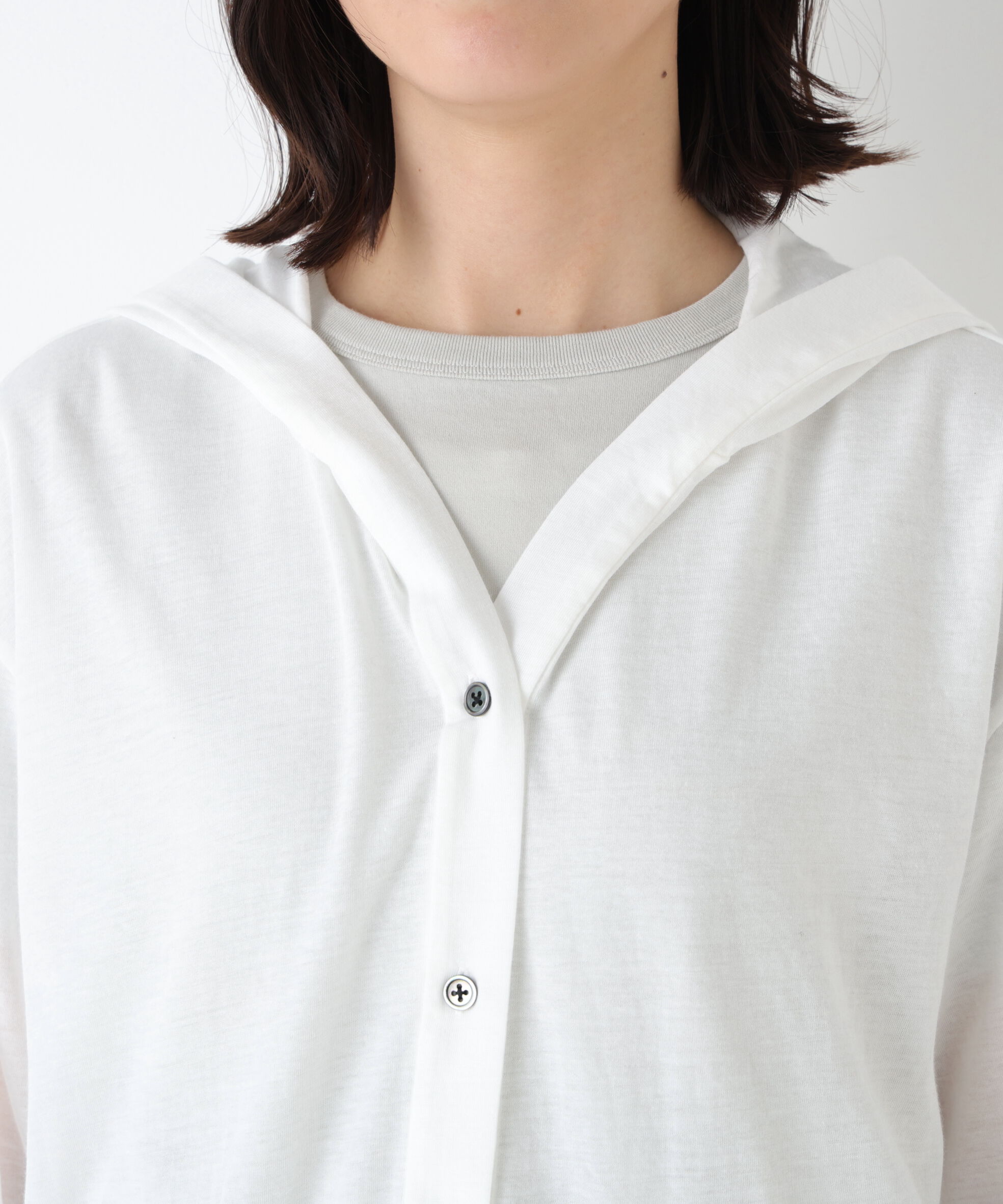  「◆シアー天竺フーディーハオリ」|Tシャツ・カットソー|