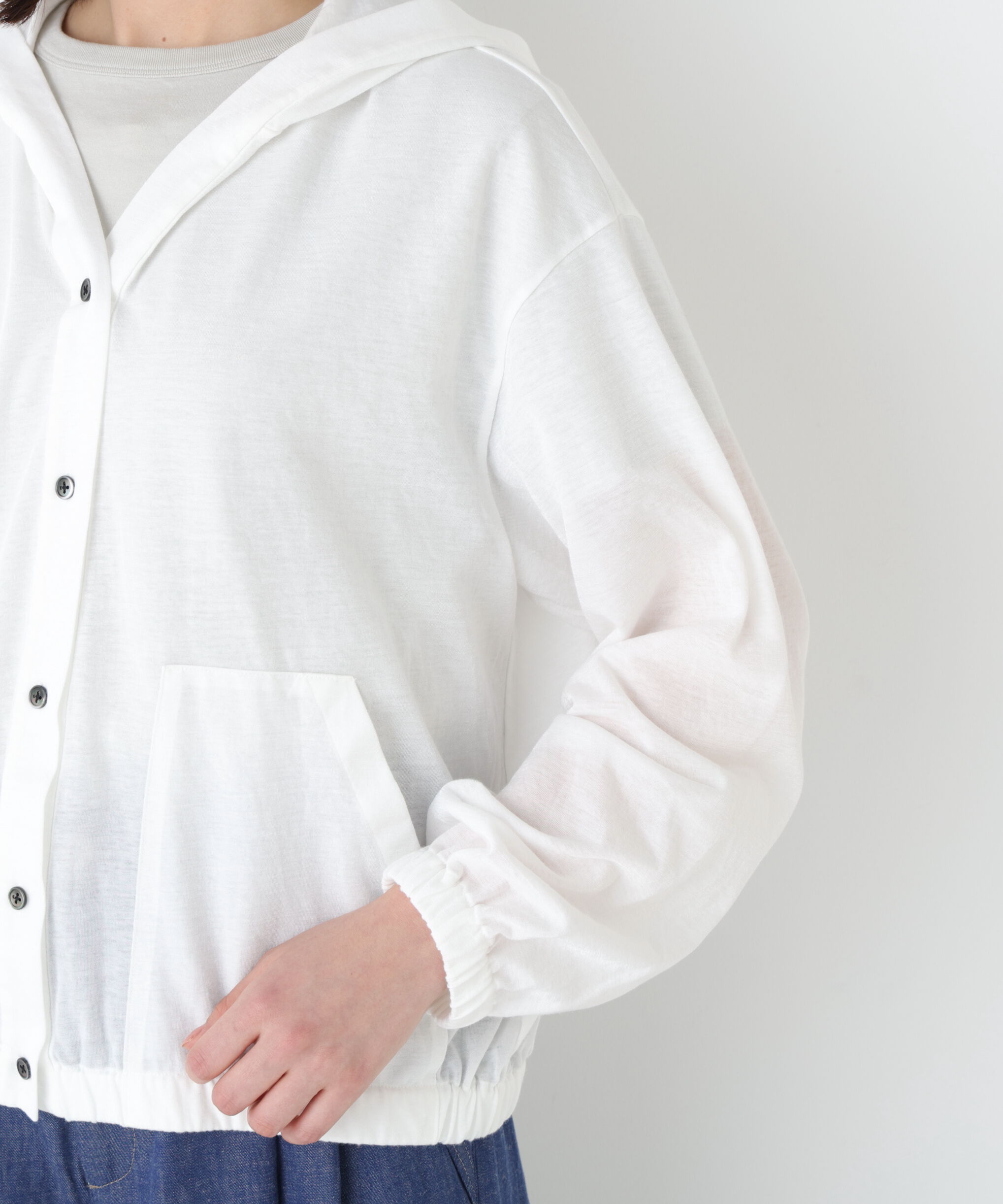  「◆シアー天竺フーディーハオリ」|Tシャツ・カットソー|