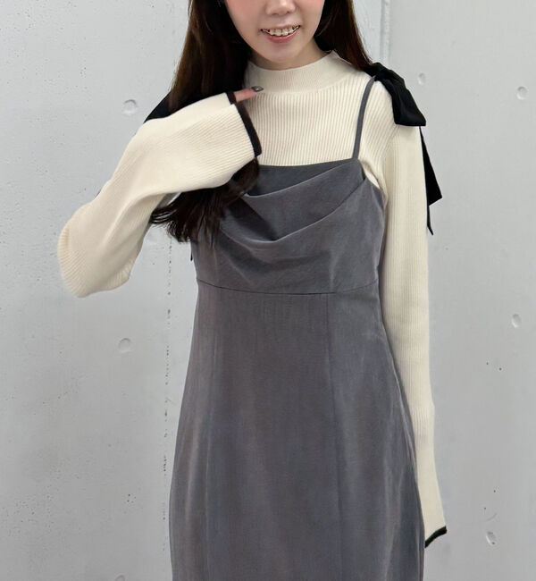 archives「フレアスリーブリブニットプルオーバー」|ニット・セーター|