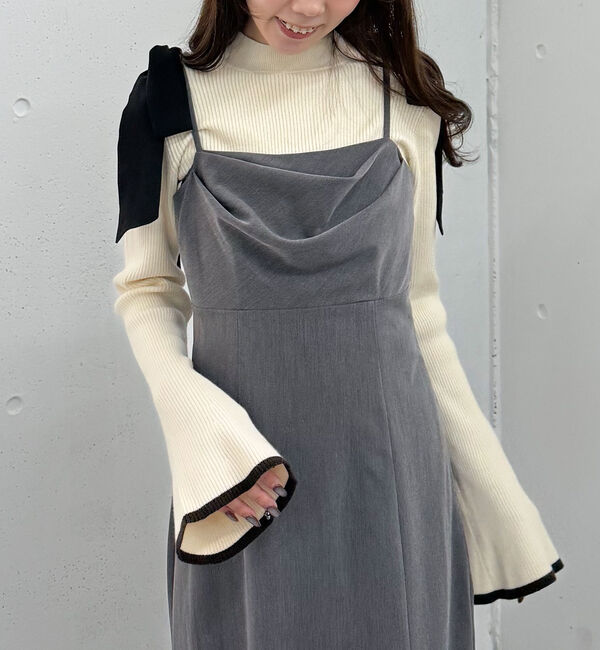 archives「フレアスリーブリブニットプルオーバー」|ニット・セーター|