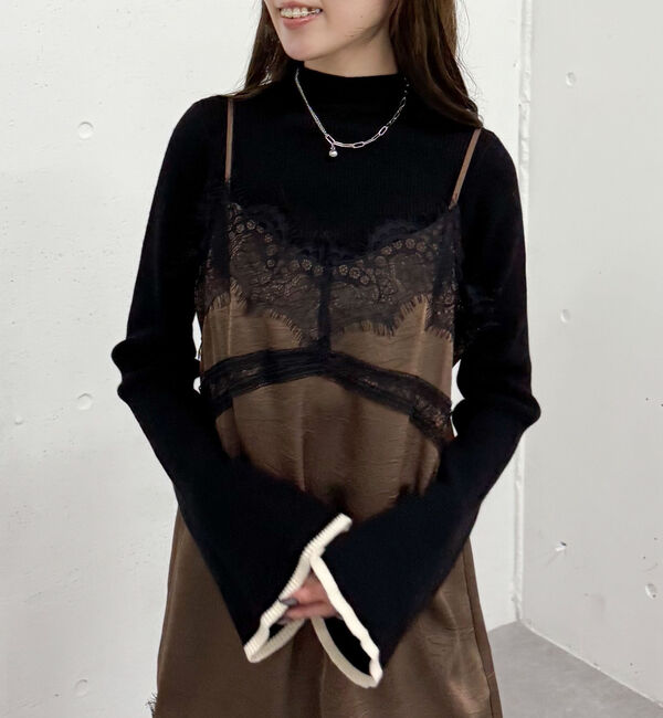 archives「フレアスリーブリブニットプルオーバー」|ニット・セーター|