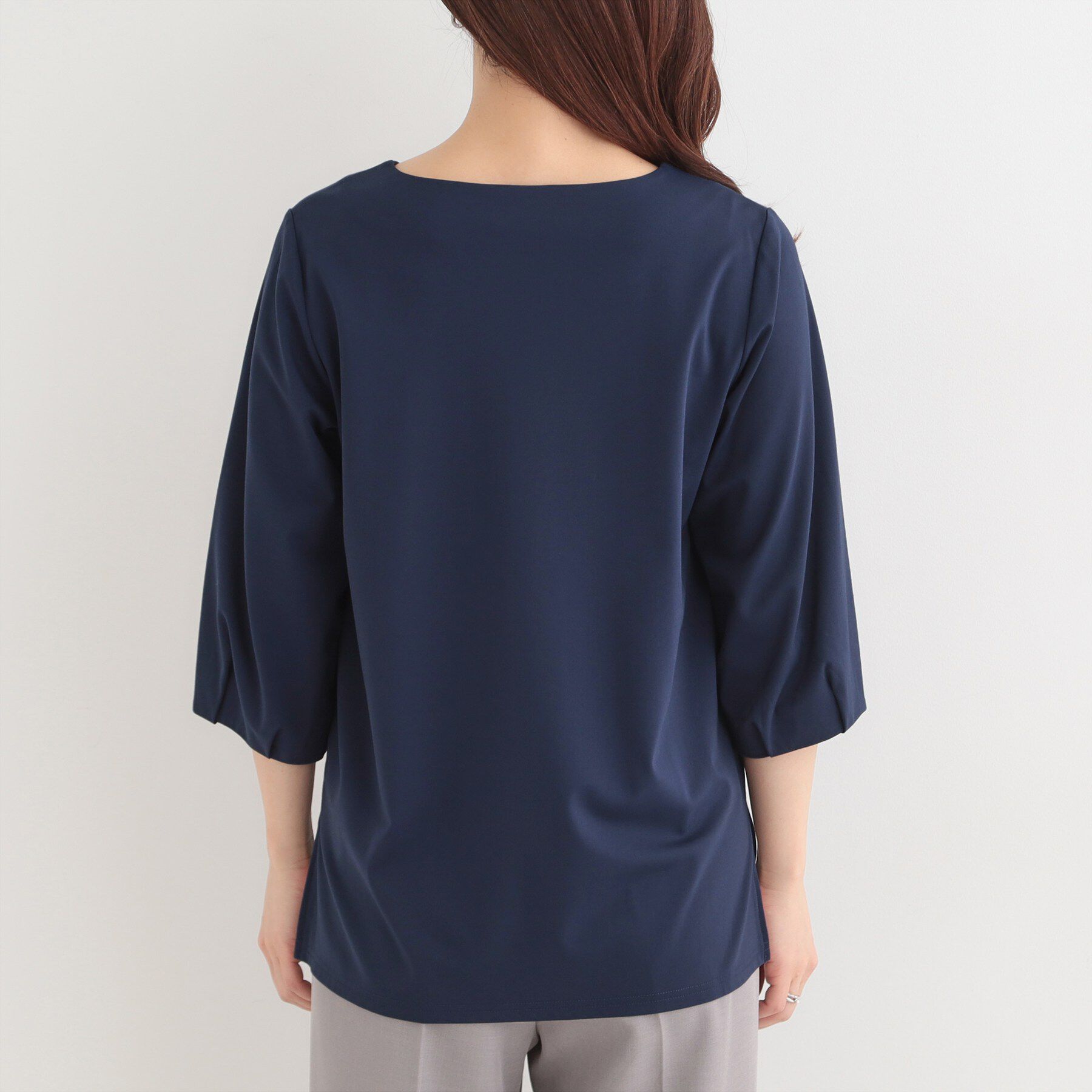 SHOO･LA･RUE「【多機能】パール調付きカットブラウス」|シャツ・ブラウス|