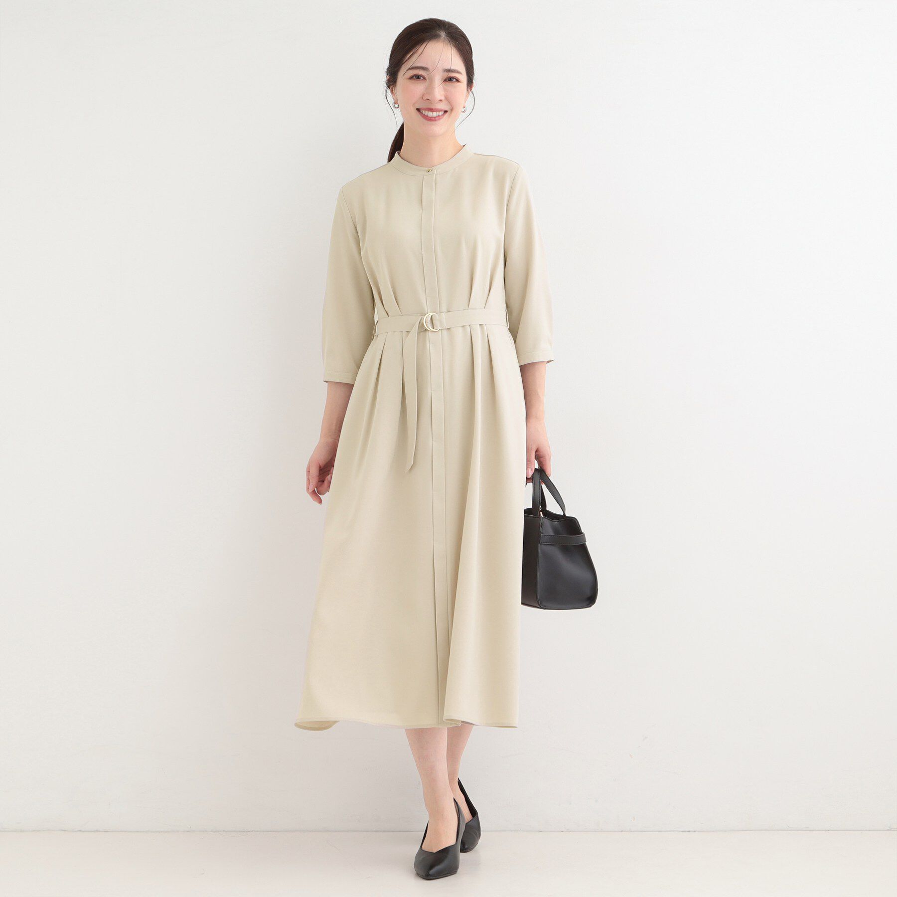 SHOO･LA･RUE「【多機能/S-LL】ウエストタックワンピース」|ワンピース|