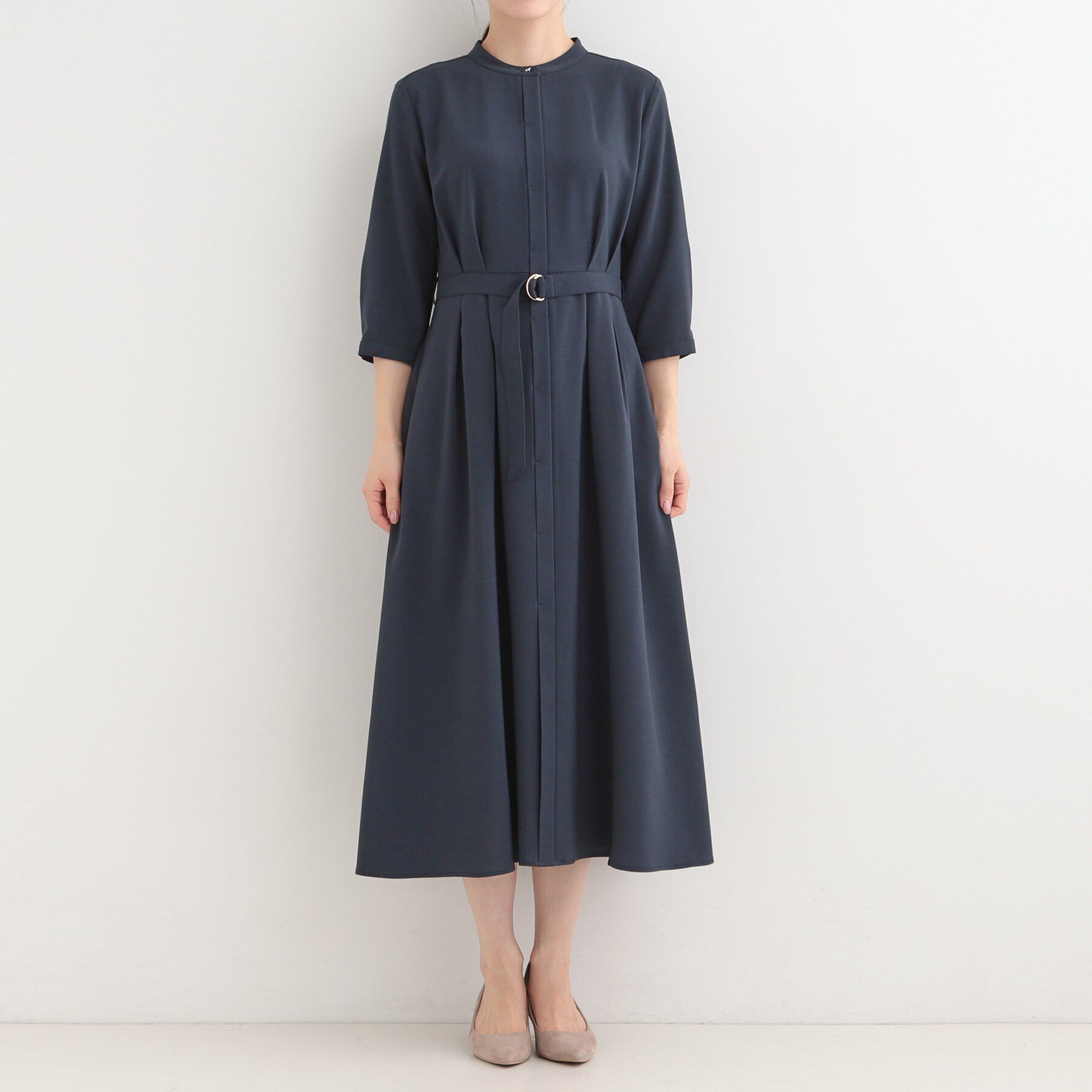 SHOO･LA･RUE「【多機能/S-LL】ウエストタックワンピース」|ワンピース|