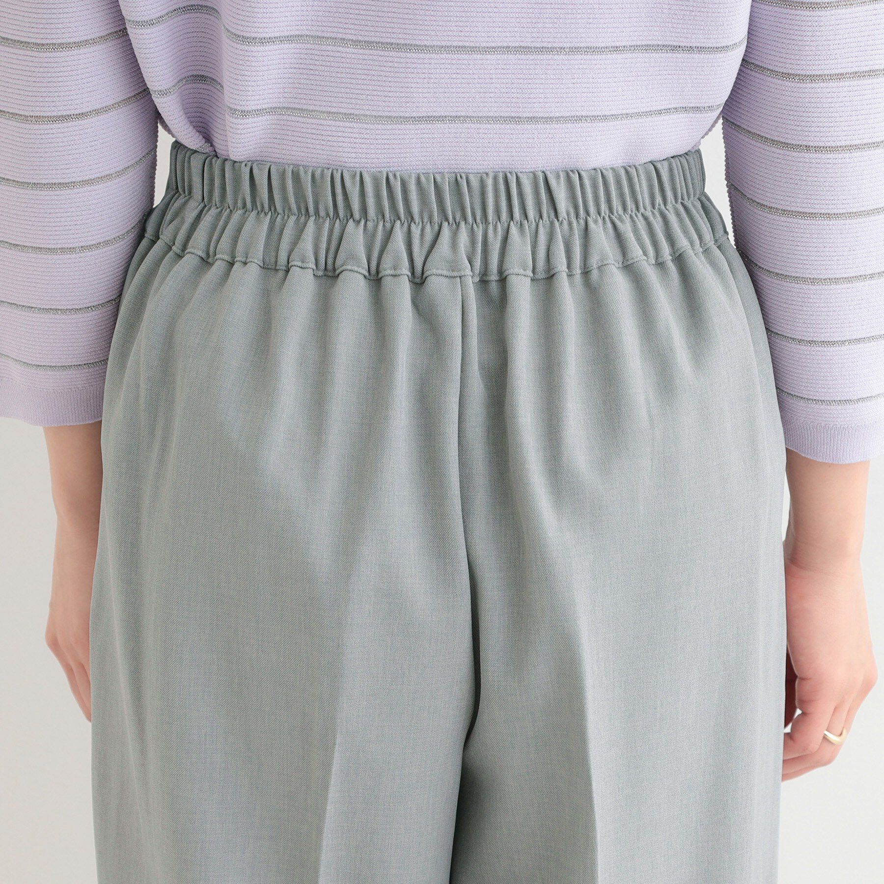 SHOO･LA･RUE「【着丈選べる/S-LL/洗濯機可】楽ちん&times;きれいみえ　ストレッチワイドパンツ」|その他|