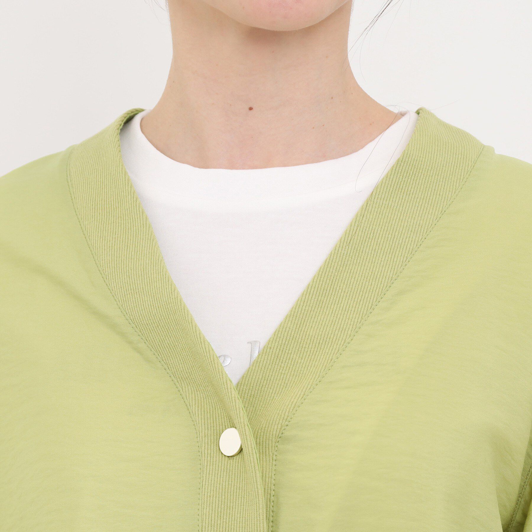 SHOO･LA･RUE「シアーVネックブラウス」|シャツ・ブラウス|