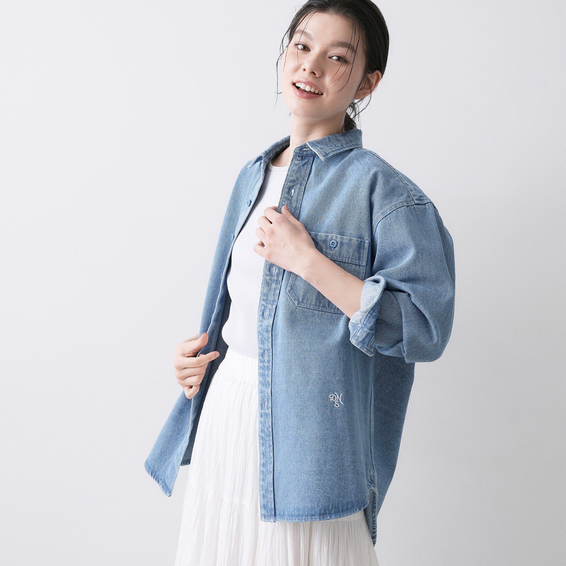 Dessin「【ユニセックス/洗える】10OZデニムシャツ」|シャツ・ブラウス|