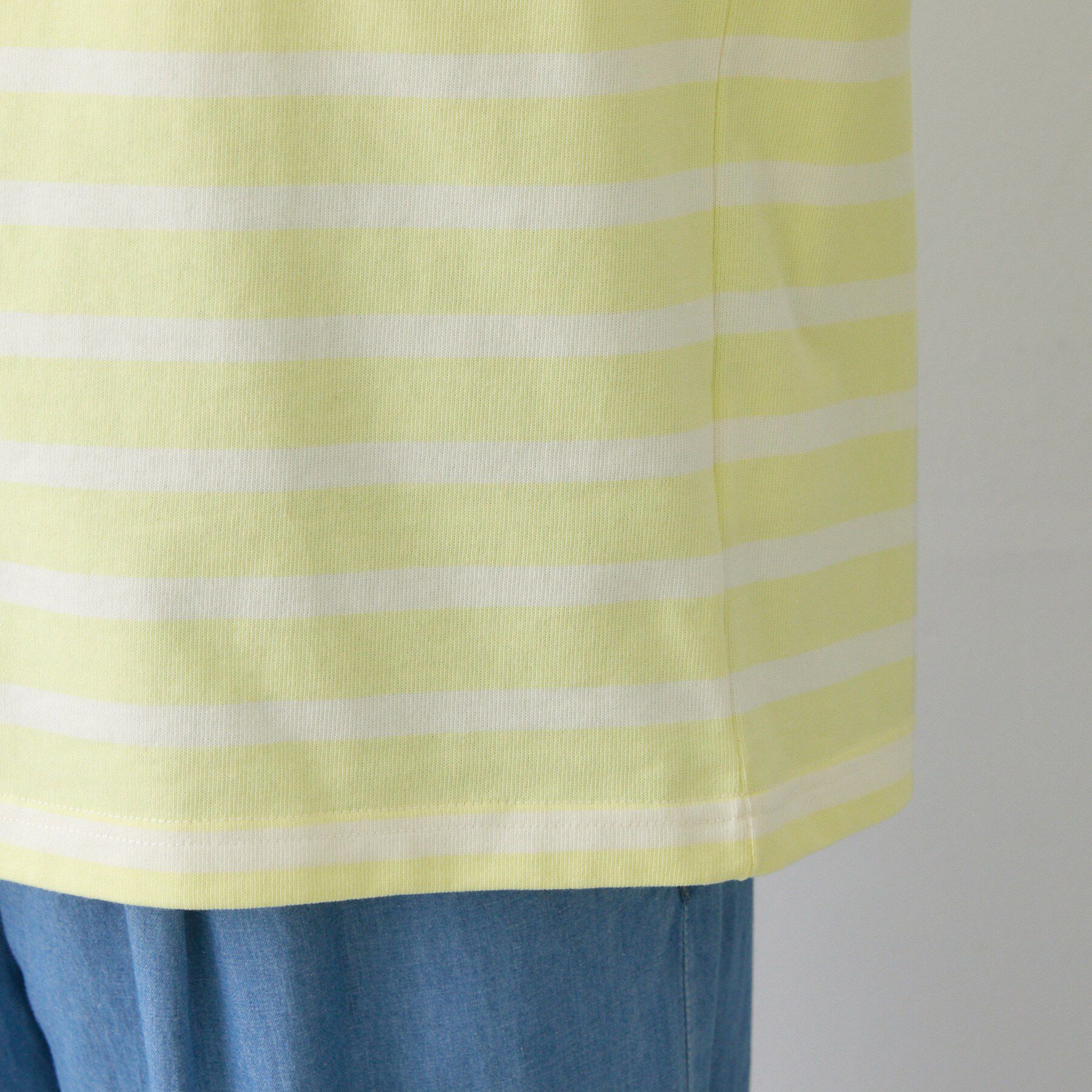 Dessin「【洗える】クルーネックボーダーカットソー」|Tシャツ・カットソー|