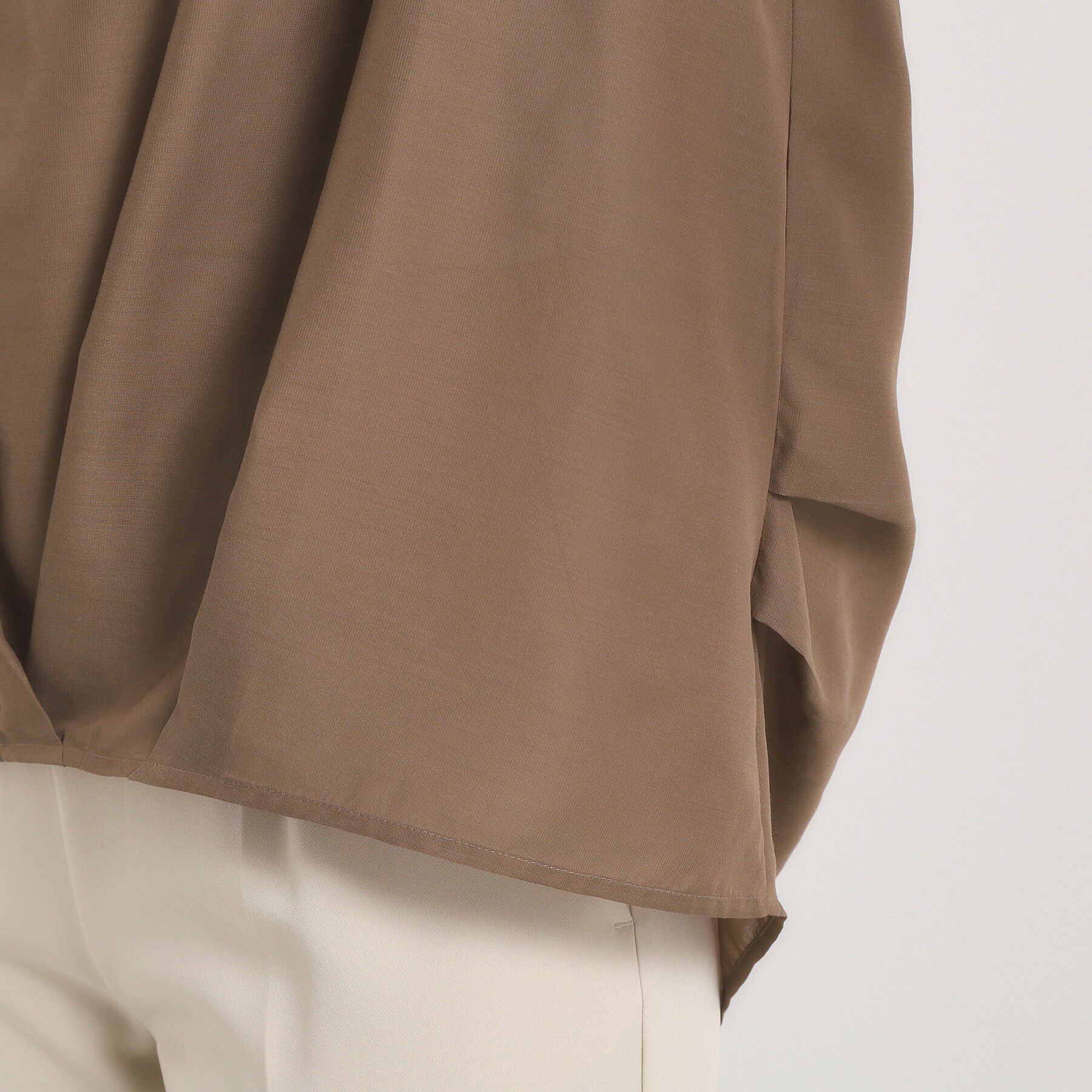 ITS&rsquo;DEMO「【手洗い可】シアー裾タックブラウス」|シャツ・ブラウス|