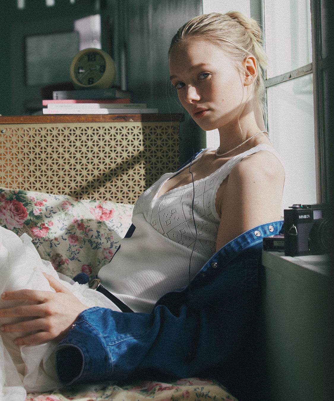 COCO DEAL「ボタンデザインリヨセルデニムシャツ」|シャツ・ブラウス|