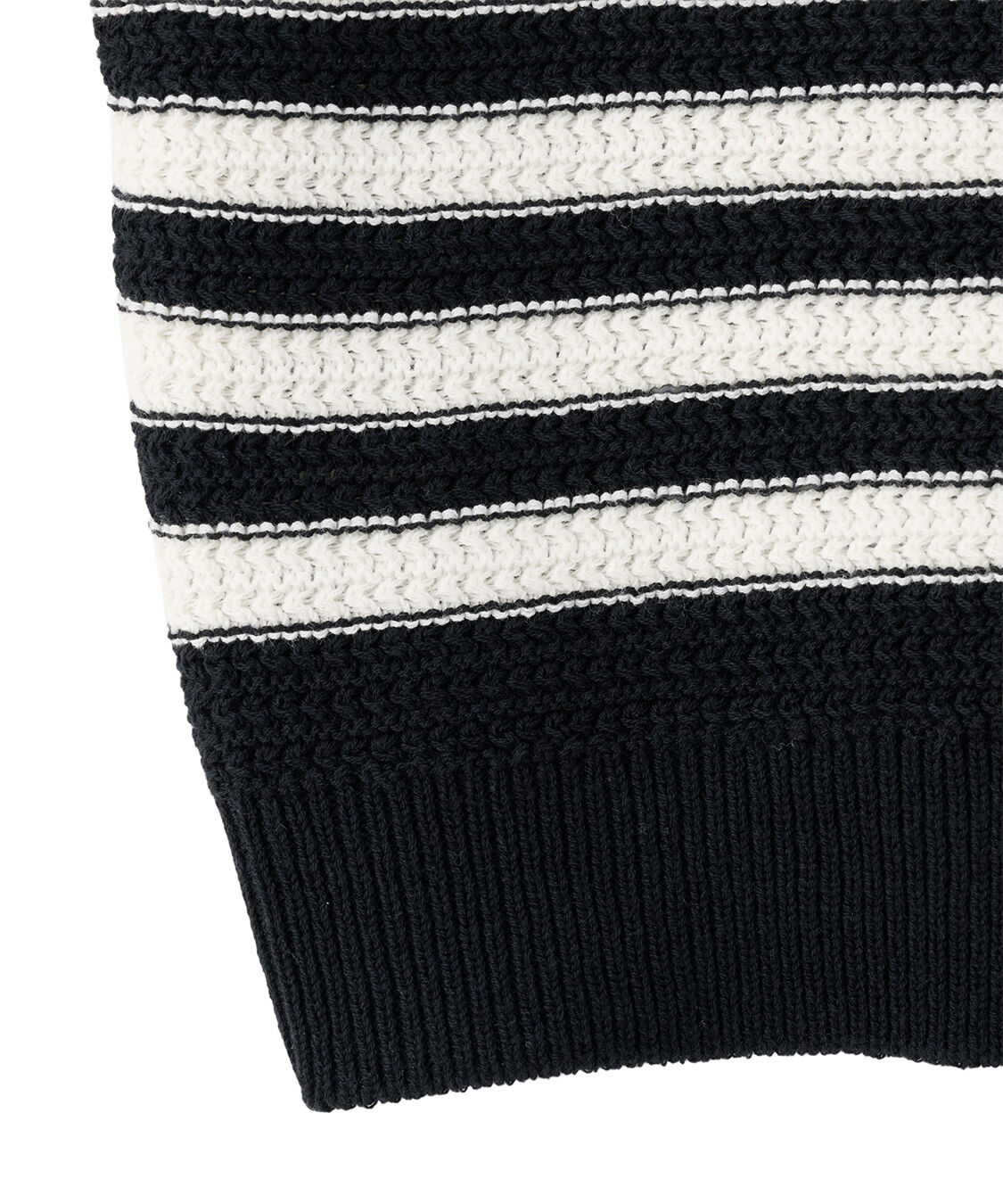 COCO DEAL「柄編みボーダーニットカーディガン」|ニット・セーター|