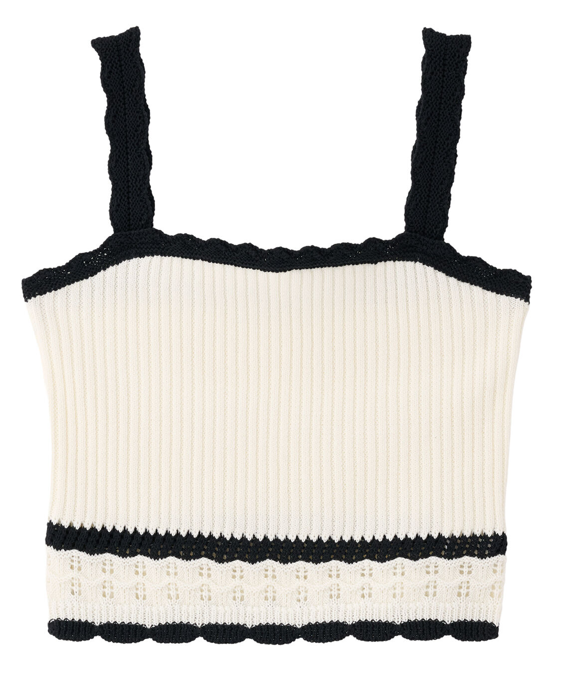 COCO DEAL「柄編みニットキャミトップス」|ニット・セーター|