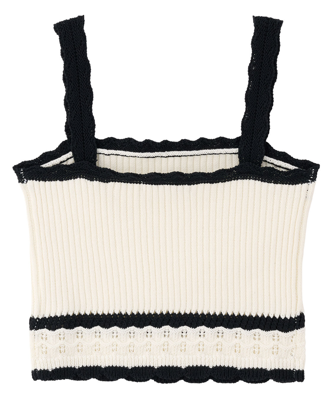 COCO DEAL「柄編みニットキャミトップス」|ニット・セーター|