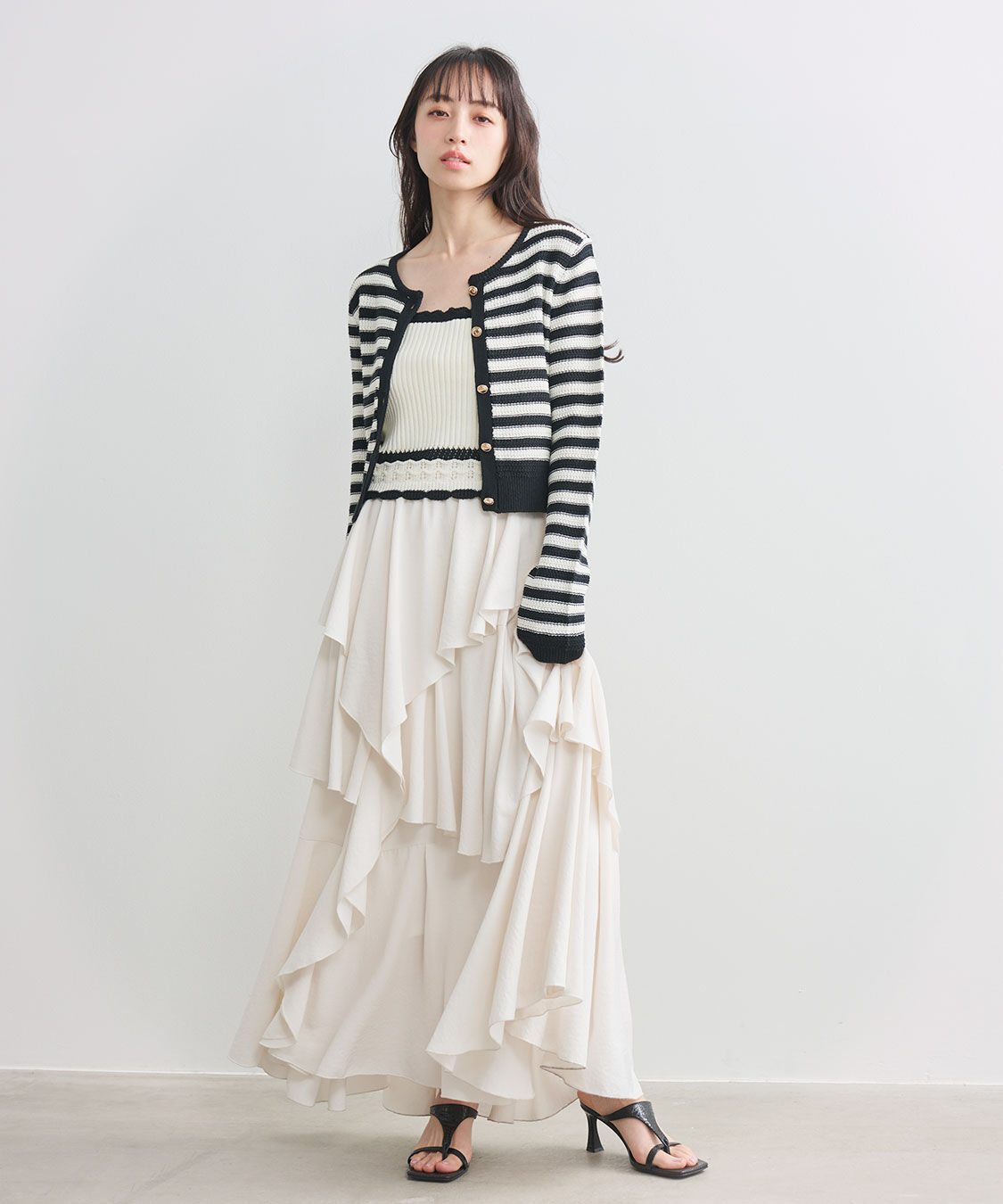 COCO DEAL「柄編みニットキャミトップス」|ニット・セーター|