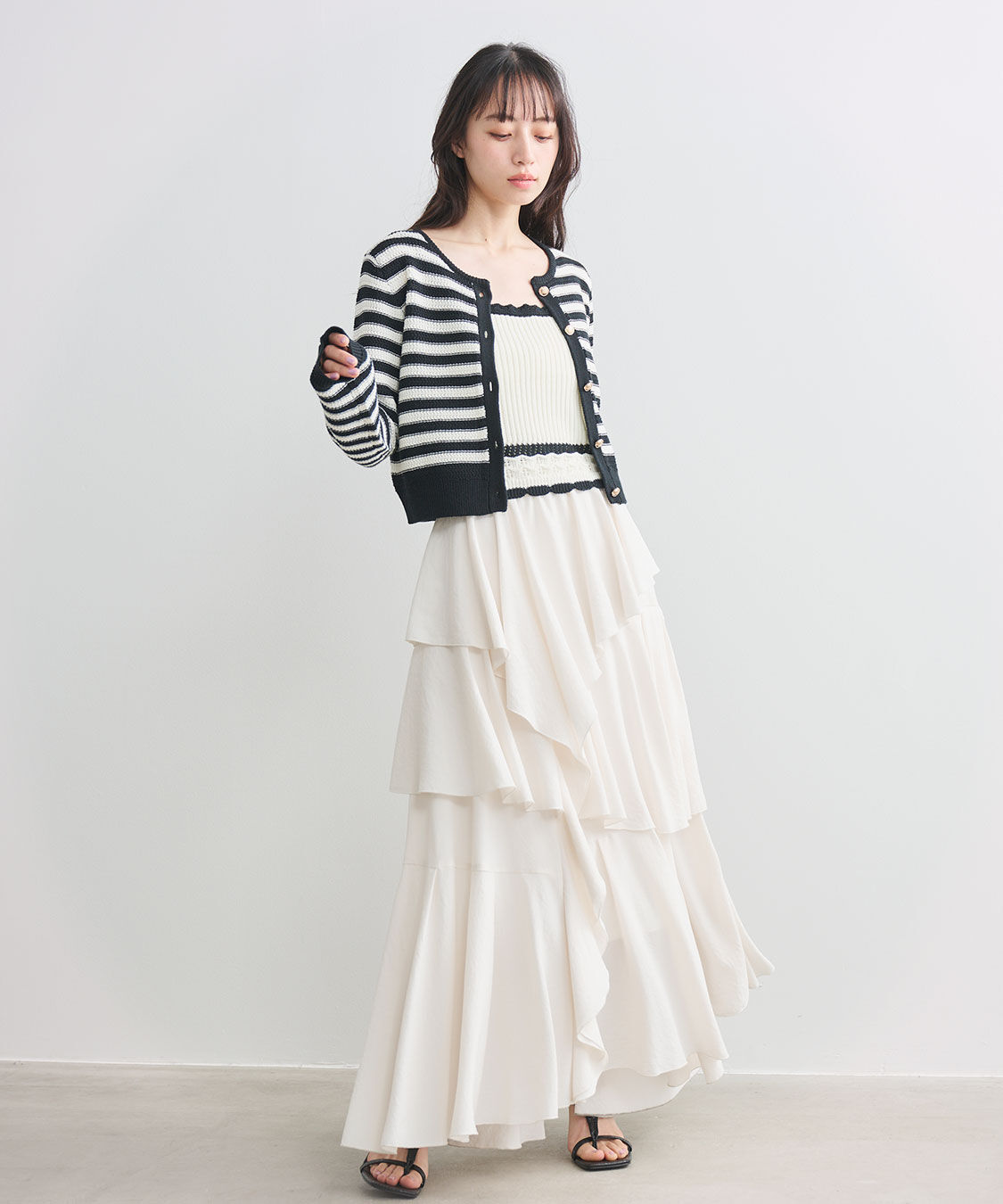 COCO DEAL「柄編みニットキャミトップス」|ニット・セーター|