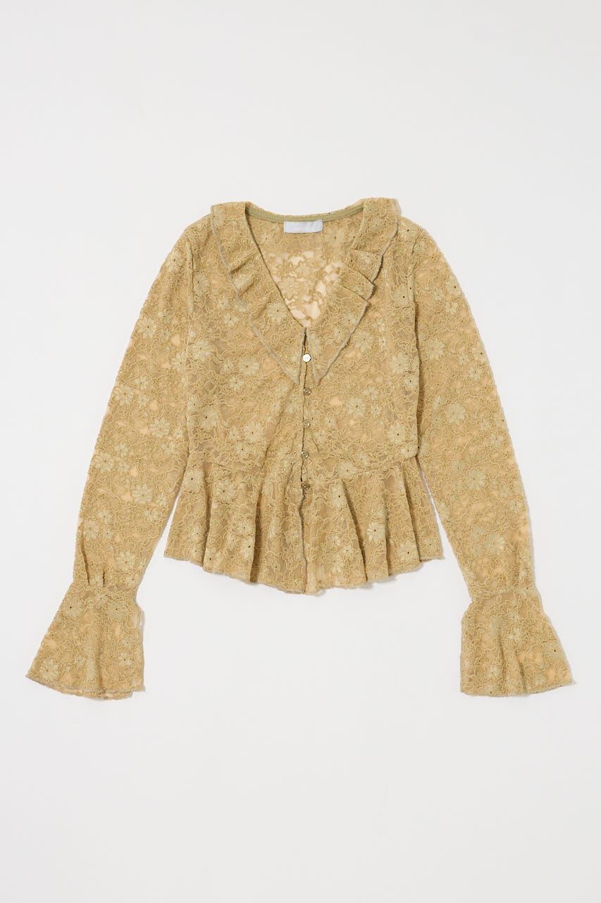 MOUSSY「FRILL LACE ブラウス」|Tシャツ・カットソー|