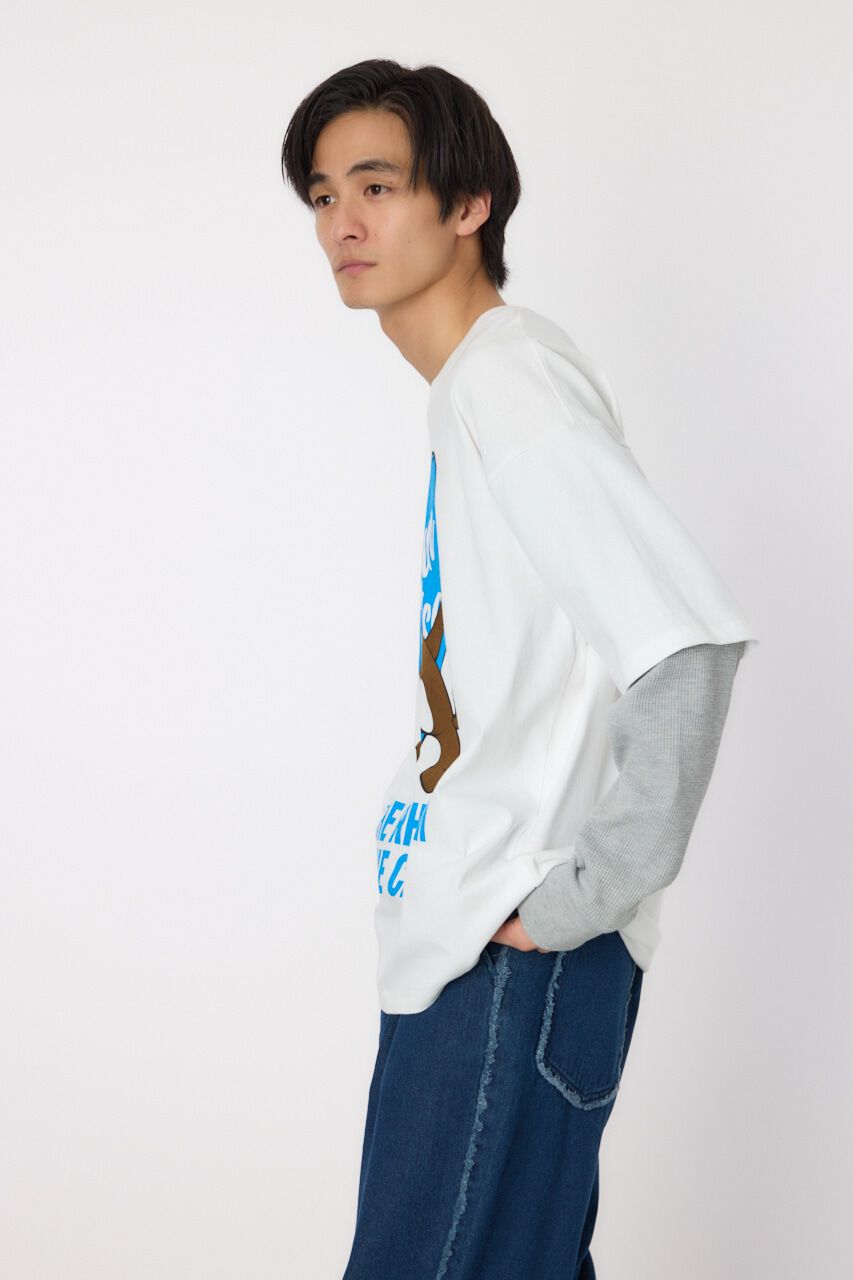 RODEO CROWNS「ハートパネルレイヤードロングスリーブTシャツ」|Tシャツ・カットソー|