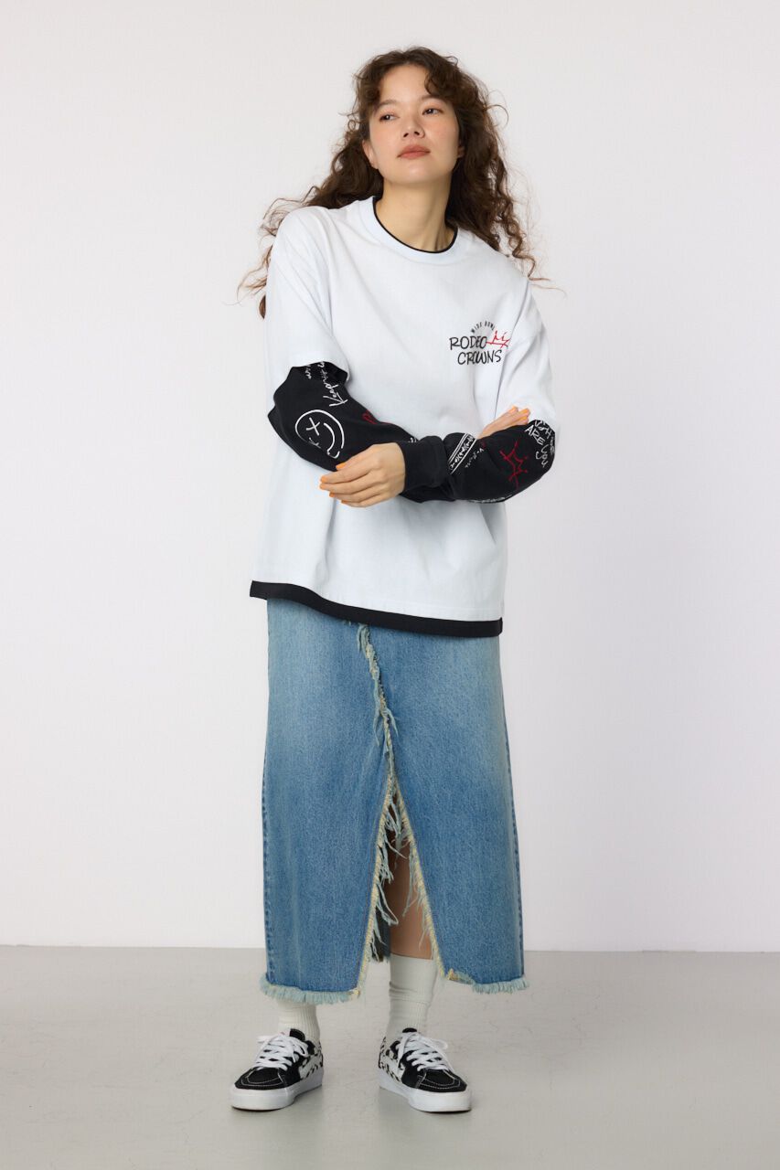 RODEO CROWNS「フェイクレイヤードロングスリーブTシャツ」|Tシャツ・カットソー|