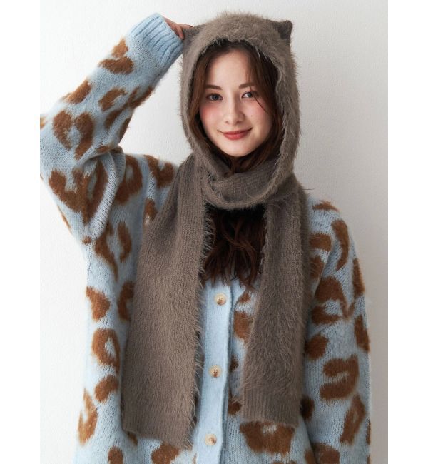 CALNAMUR「キャットシャギーマフラーキャップ」|その他|