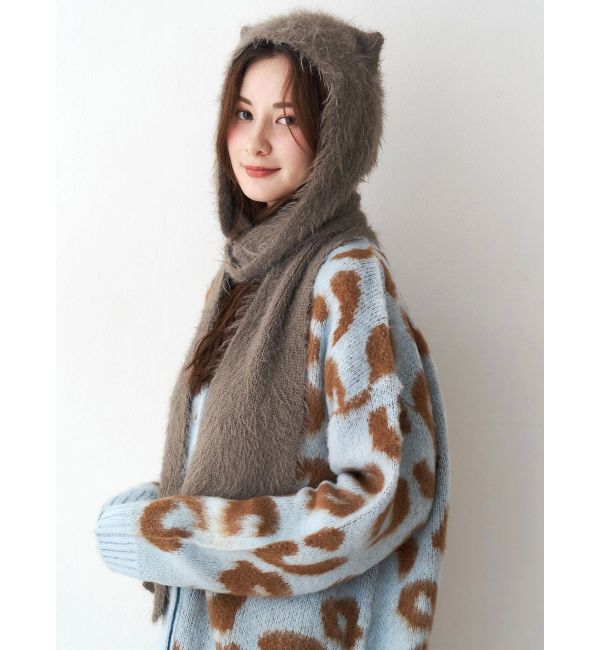 CALNAMUR「キャットシャギーマフラーキャップ」|その他|