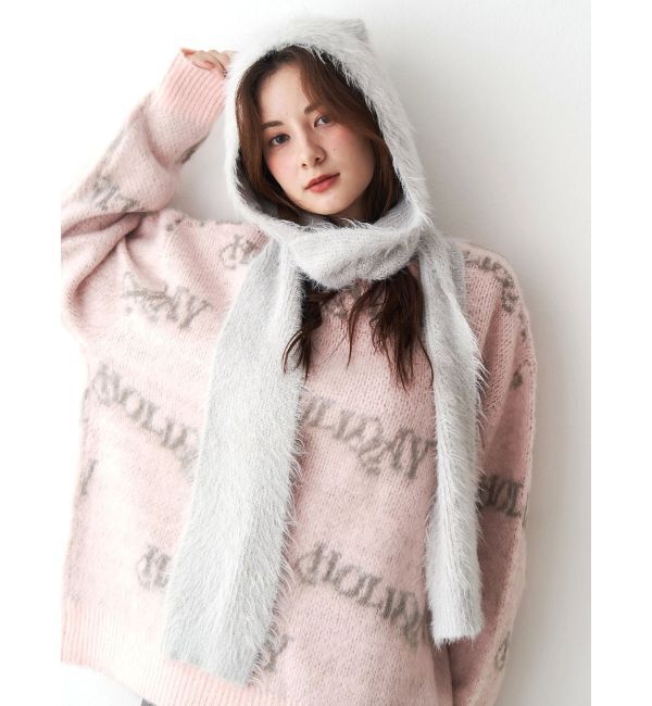 CALNAMUR「キャットシャギーマフラーキャップ」|その他|