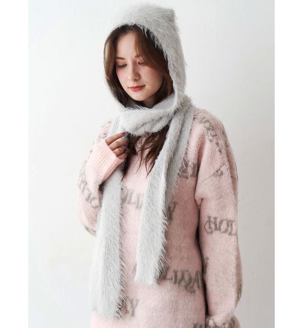 CALNAMUR「キャットシャギーマフラーキャップ」|その他|