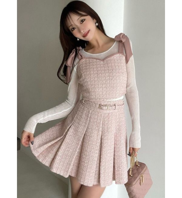 RESEXXY「ツイードプリーツミニスカート【セットアップ着用可能】」|スカート|