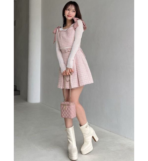 RESEXXY「ツイードプリーツミニスカート【セットアップ着用可能】」|スカート|