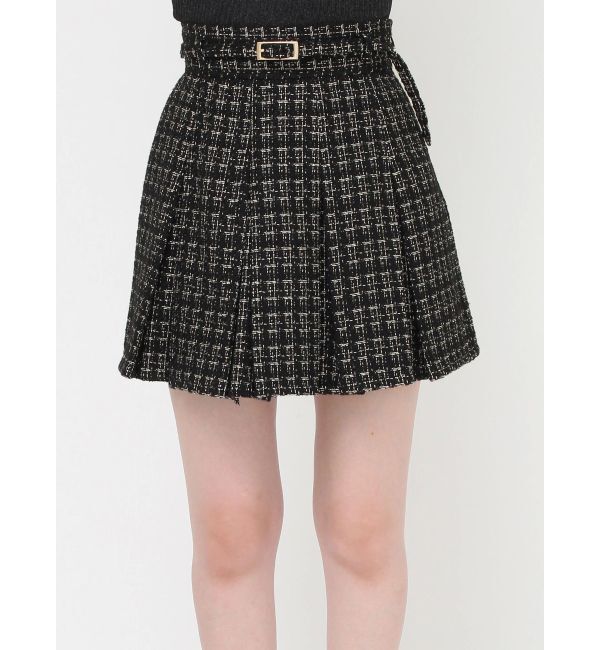 RESEXXY「ツイードプリーツミニスカート【セットアップ着用可能】」|スカート|