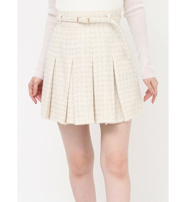 RESEXXY「ツイードプリーツミニスカート【セットアップ着用可能】」|スカート|